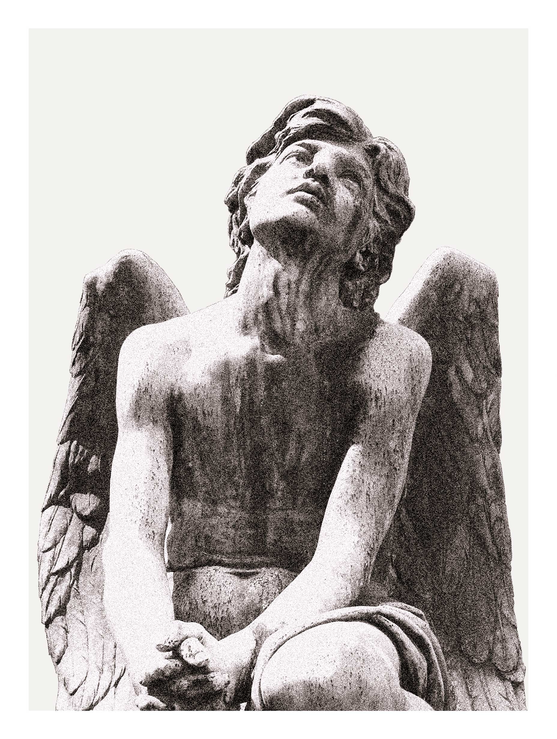 Statue of Angel in Florence Giulio Monteverde Art Print