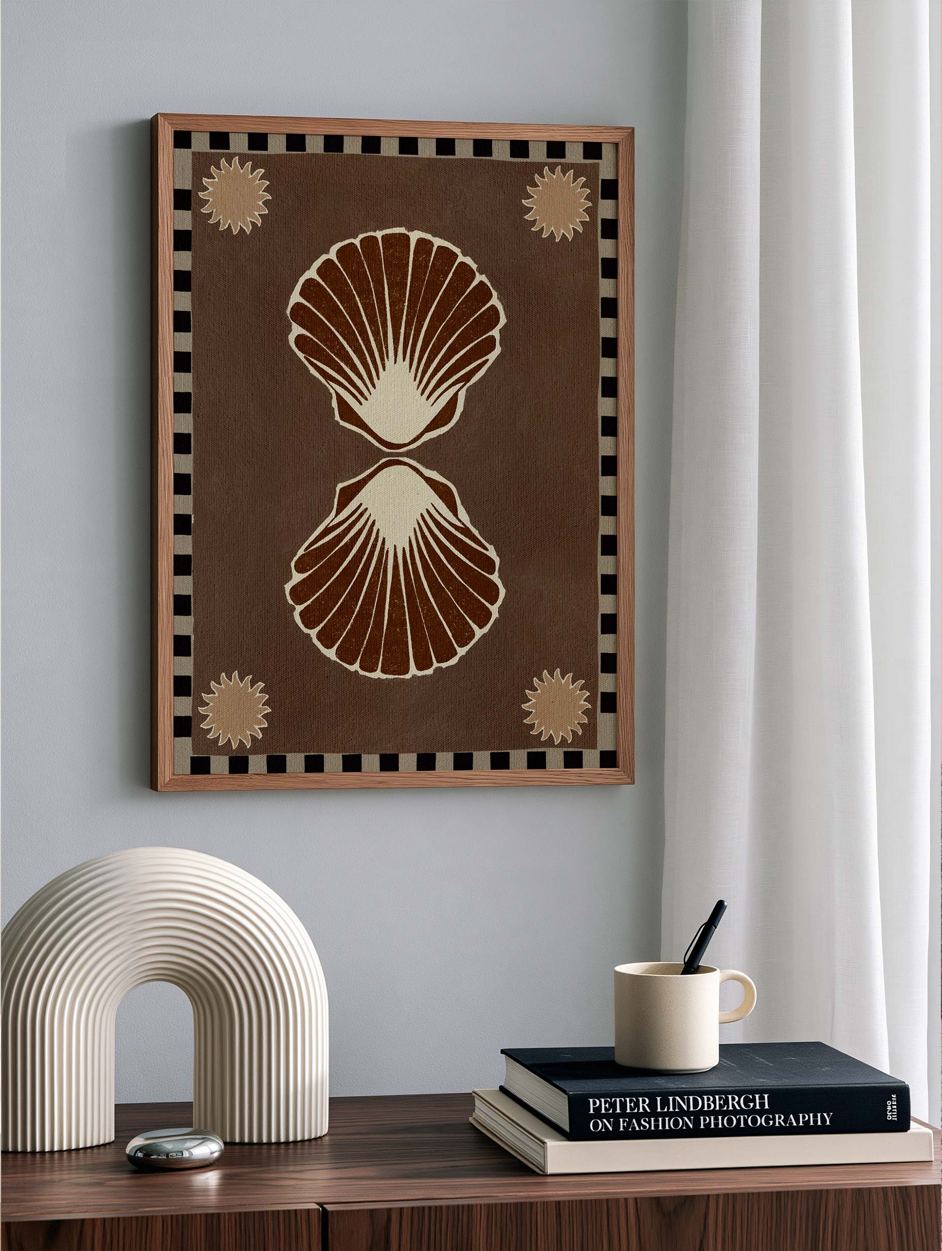Shatha Al Dafai - Lush Duo 3 - Brown Seashell Poster