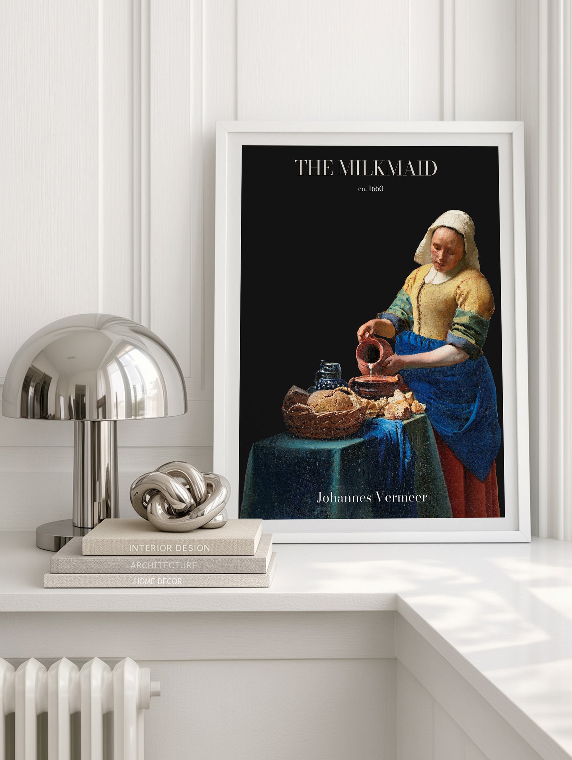 The Milkmaid Johannes Vermeer Art Mockup