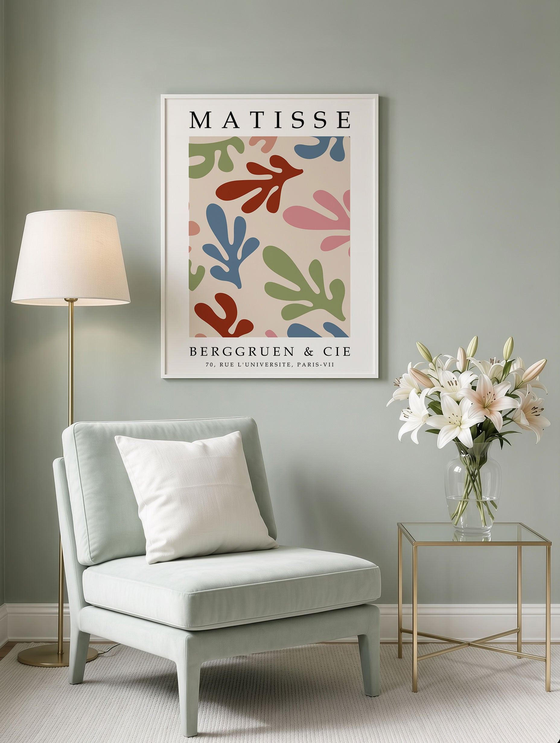 Santorini-plakat Arkitekturplakat