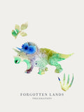 Alexendra Weise - Forgotten Lands Triceratops Poster