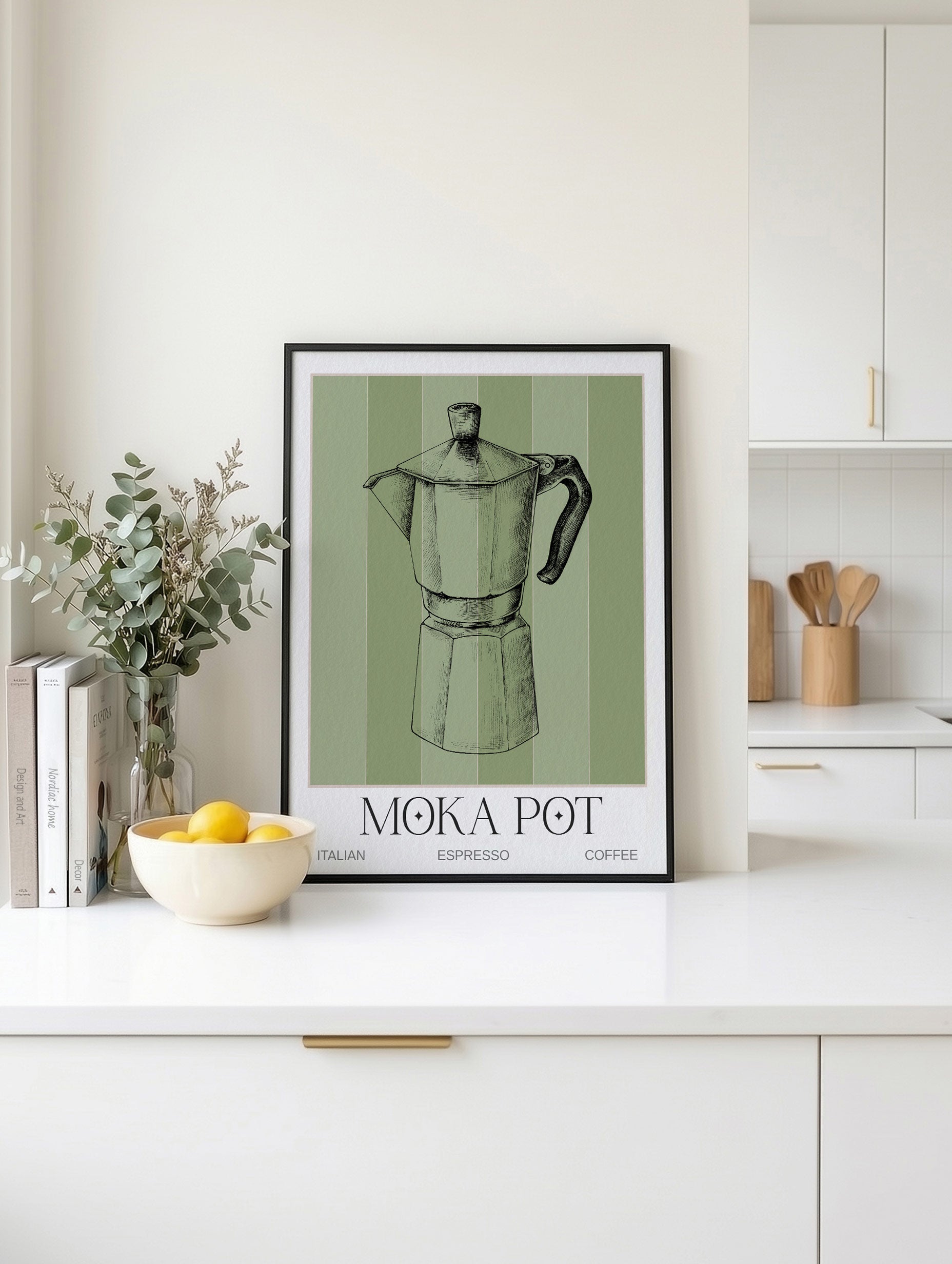 Moka Pot Coffee Artwork Mockup