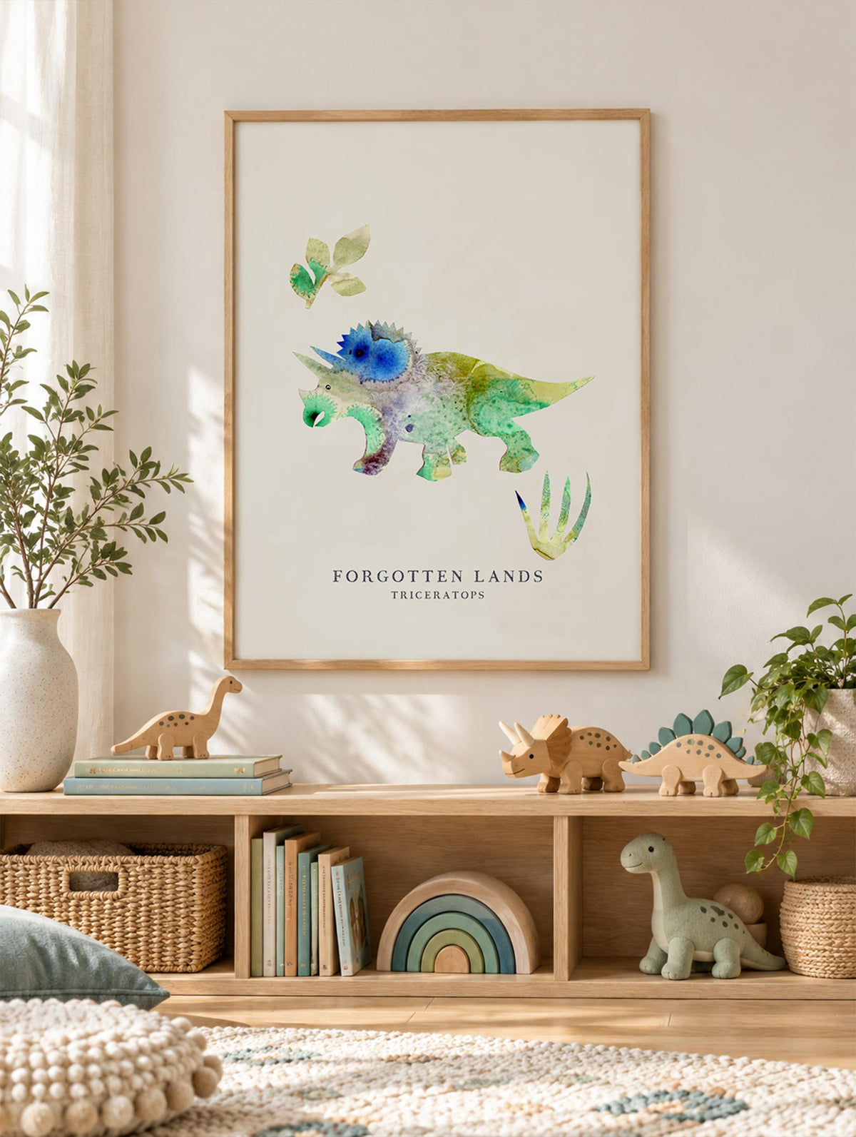 Alexendra Weise - Forgotten Lands Triceratops Poster