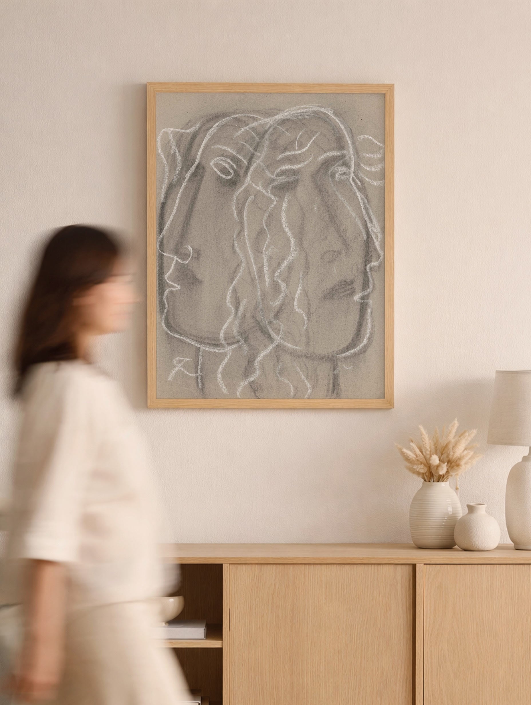 Two Faces Leo Gestel Art Print Mockup