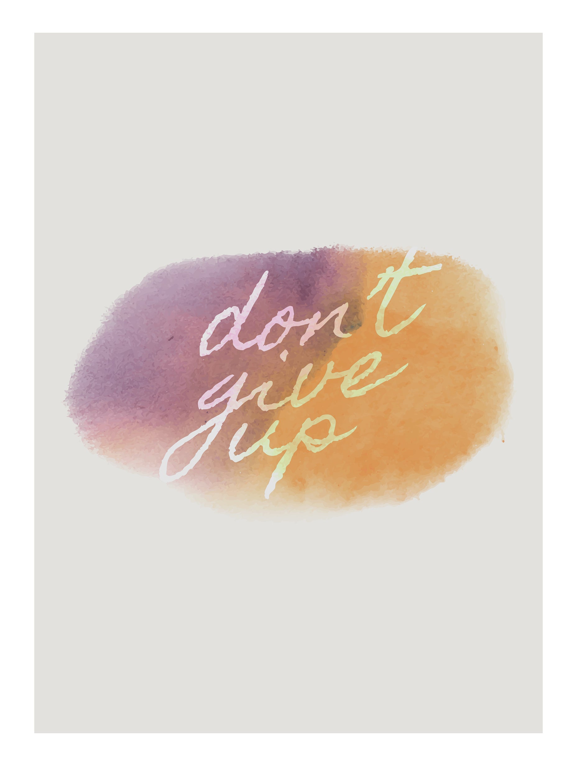 Don’t Give Up Poster