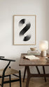 Infinity Symbol Black and White Poster No 1 Mockup