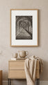 Armfield Stone Arched Hallway Art Print Mockup