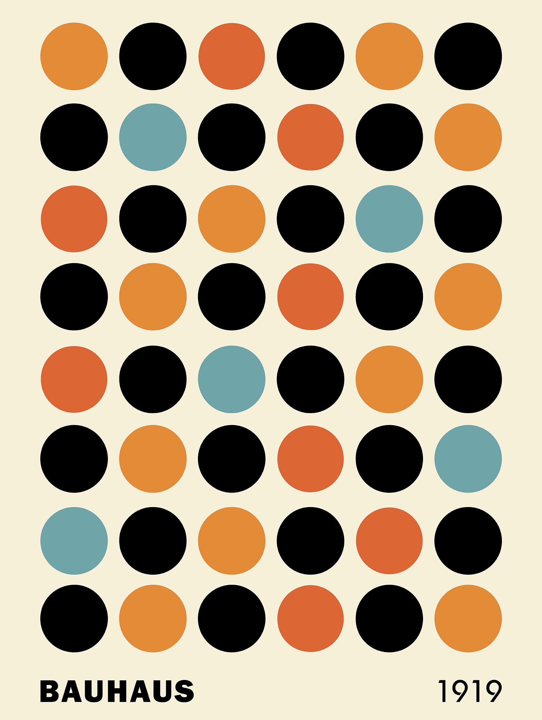 Bauhaus Dots Poster