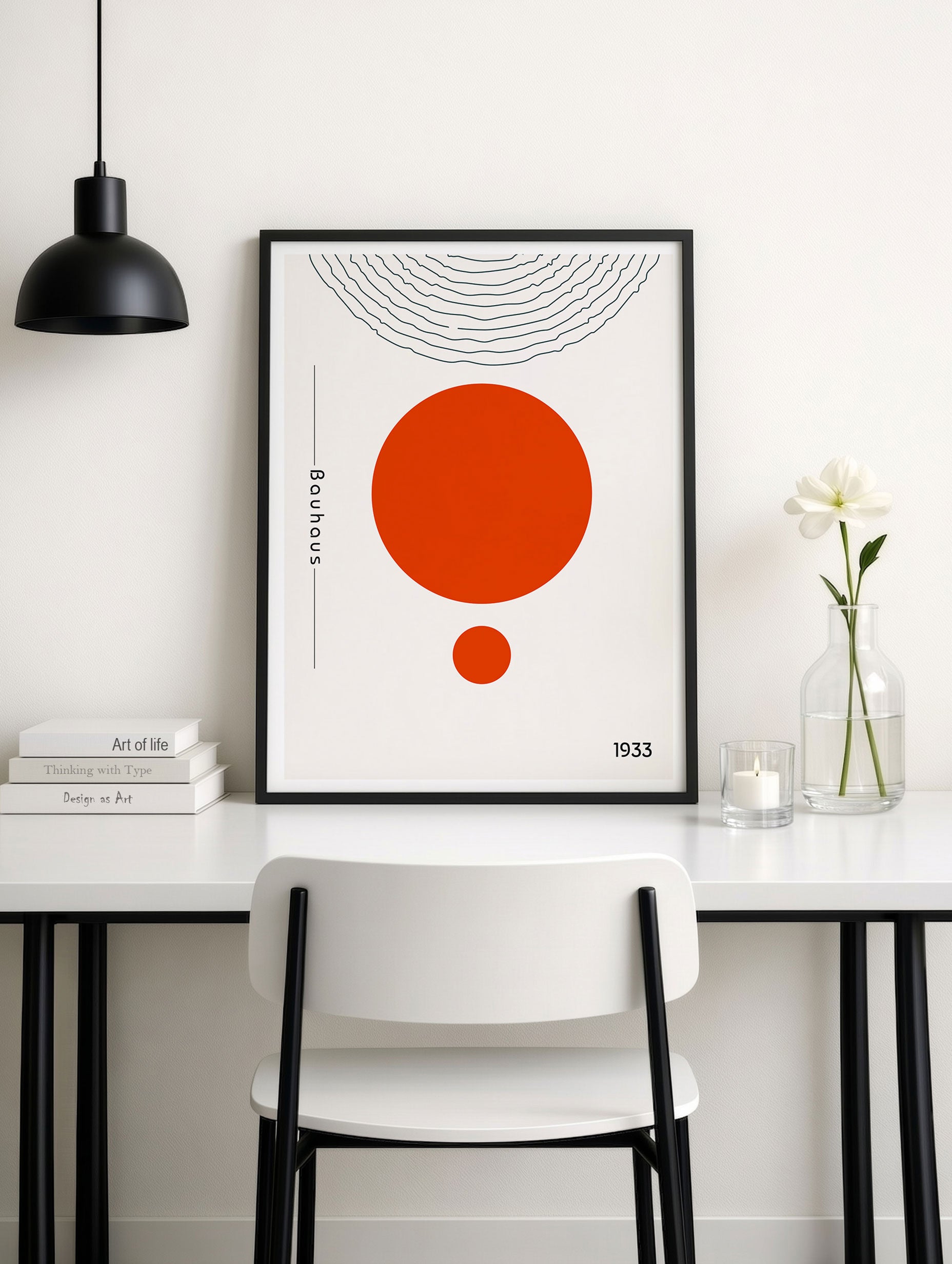 Santorini-plakat Arkitekturplakat