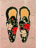 Rushati Chowdhury - Black Shoes On Pink Tiles Poster