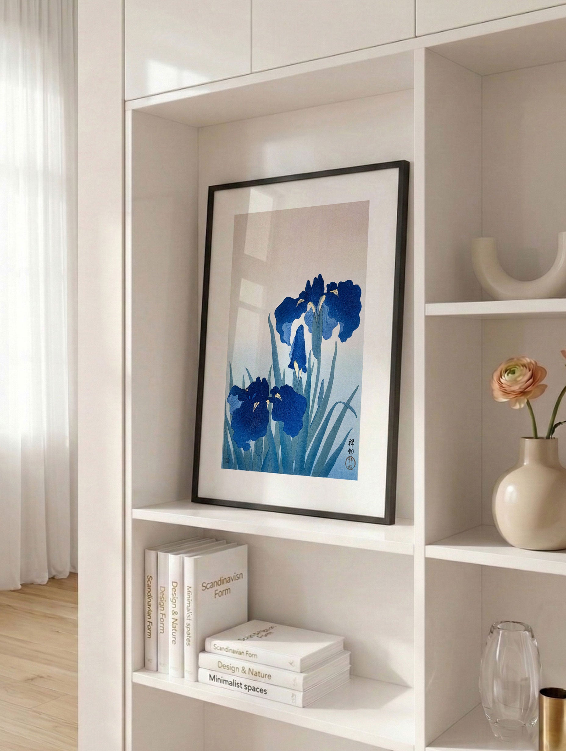 Blue Irises No. 2 - Ohara Koson Mockup