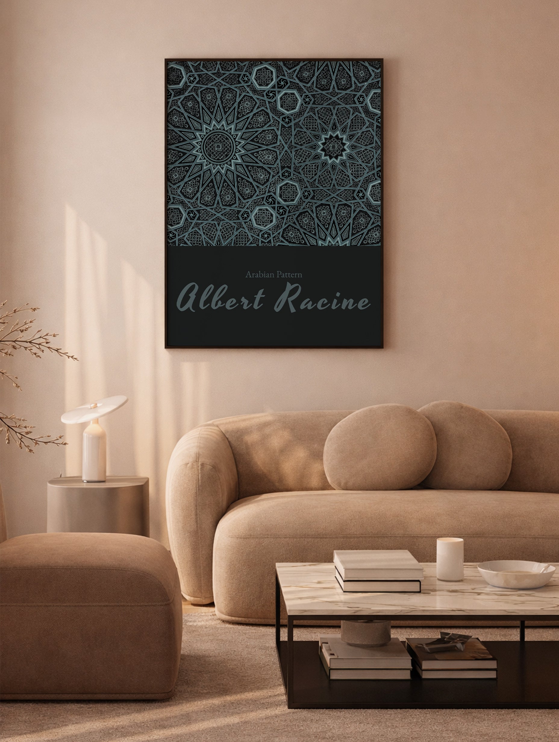 Arabisk mønster Albert Racine kunsttrykk