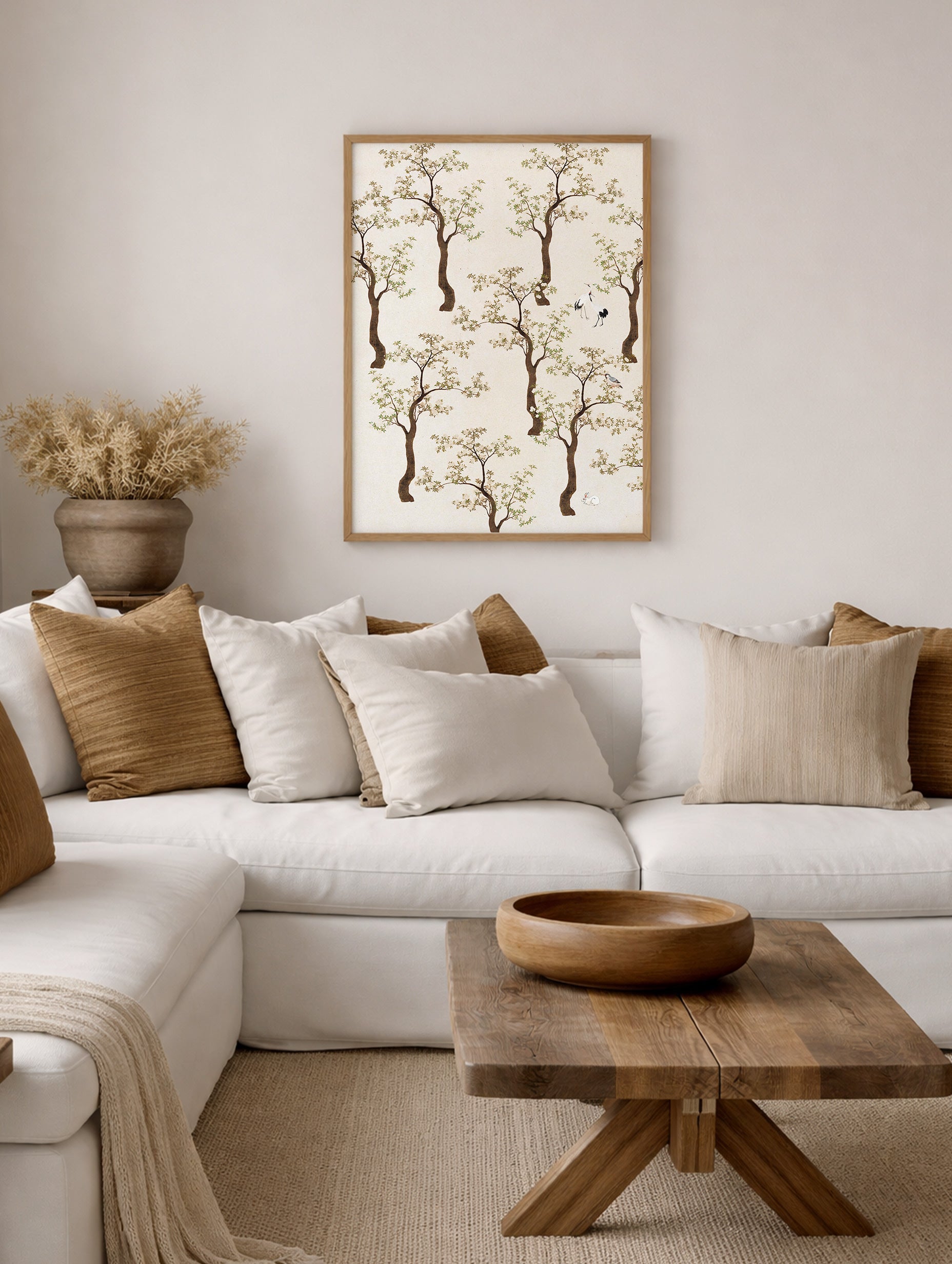 Flowering Trees Japanese Art Print