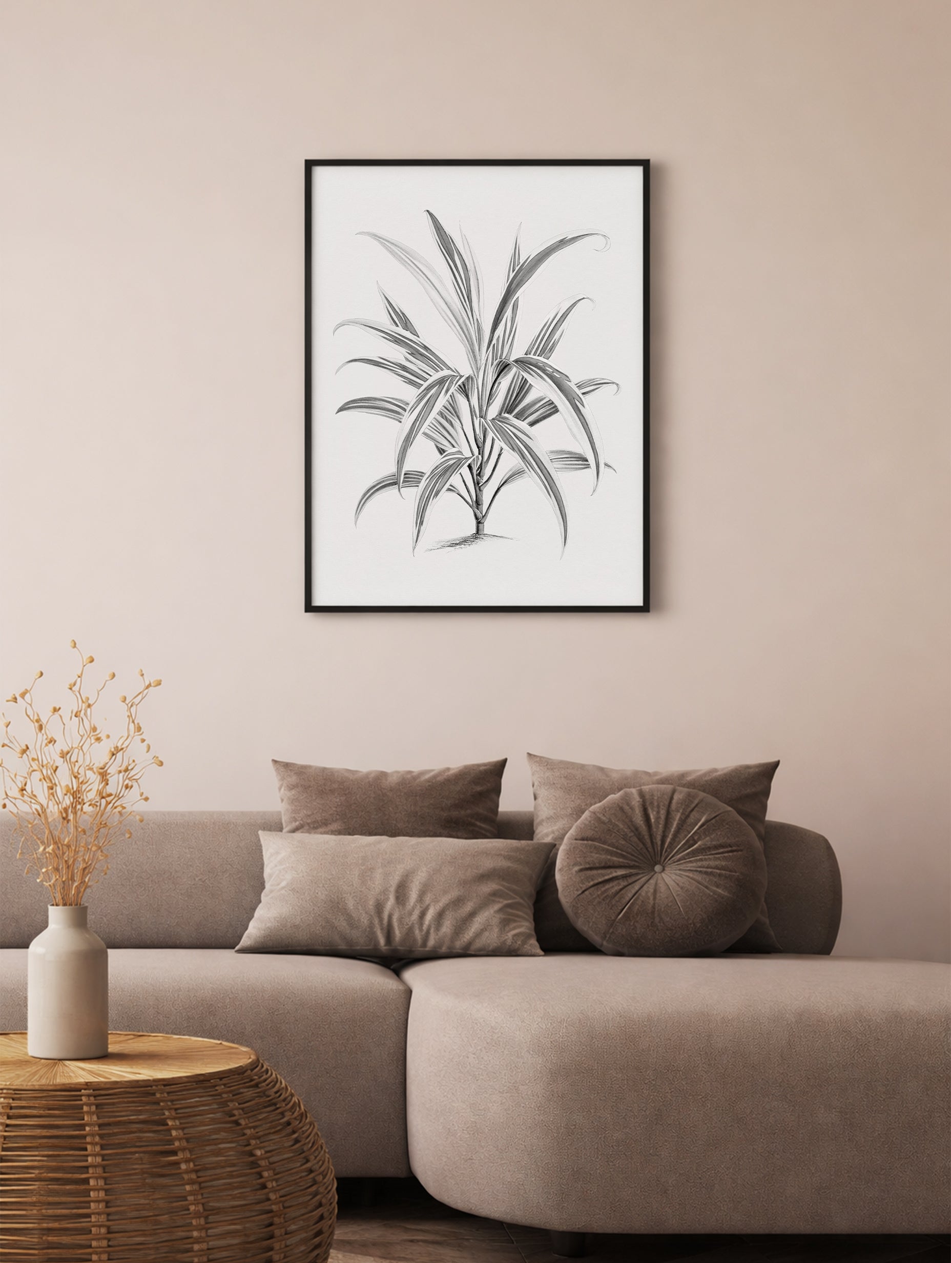 Dracaena Aurantiaca Tree Art Print