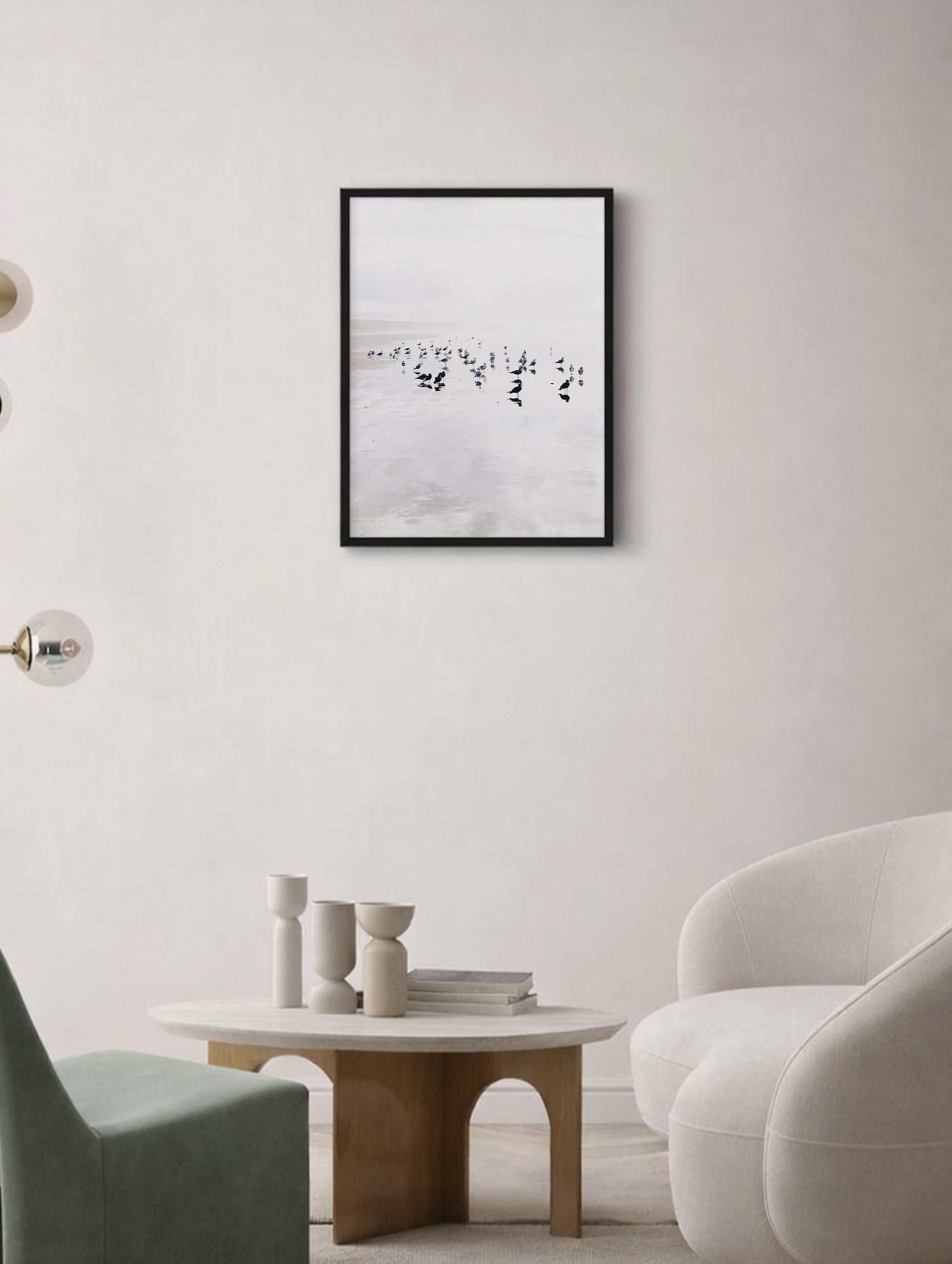 Första huset i en bosättning abstrakt konsttryck