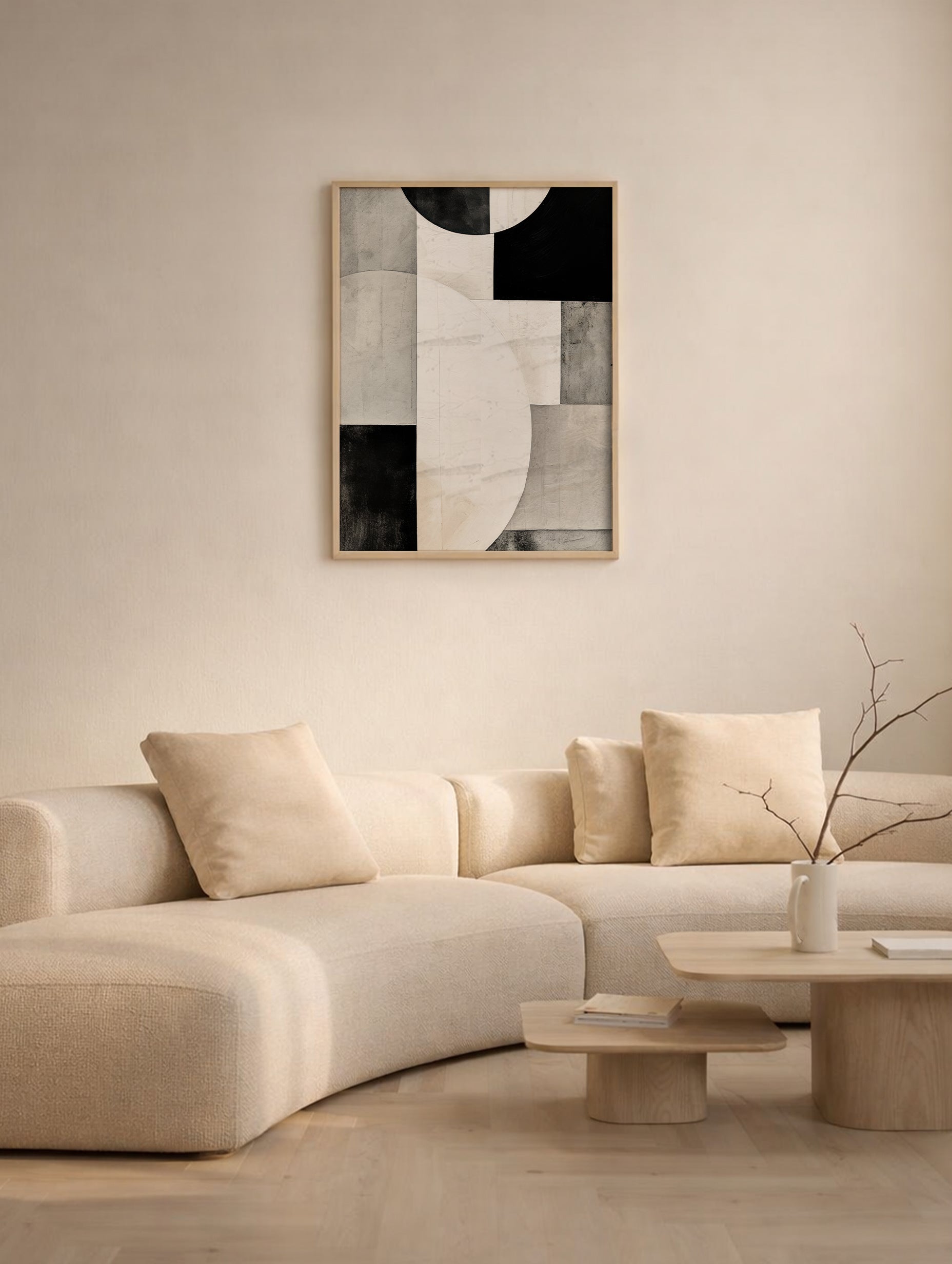 Abstract Geometric Shapes Art Print