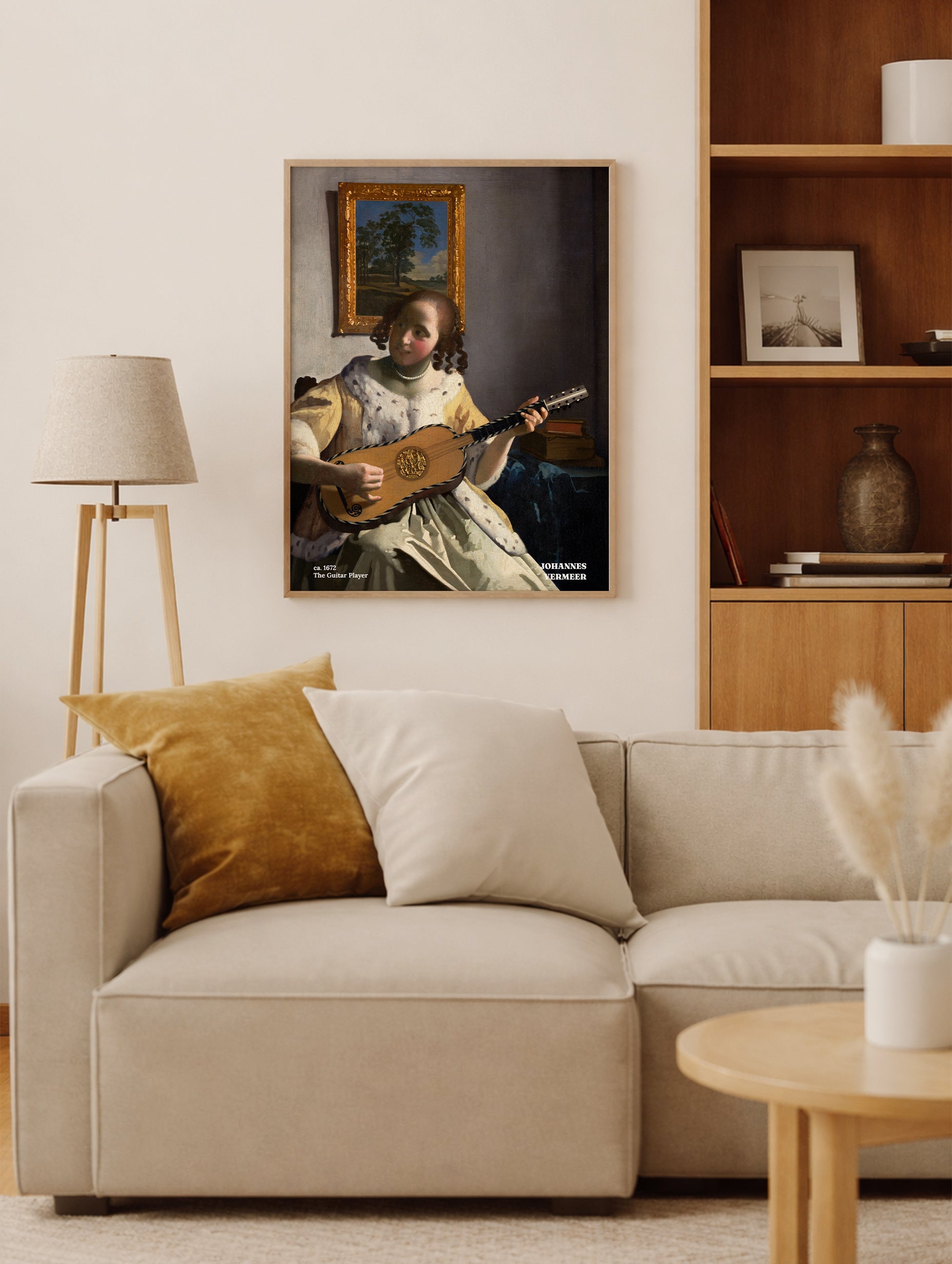 The Guitar Player Johannes Vermeer Art Print