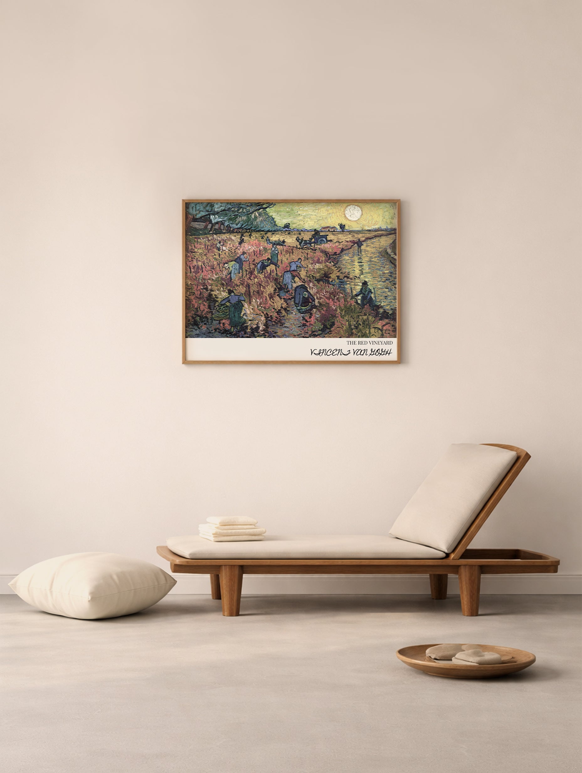 Den røde vingården Van Gogh kunsttrykk