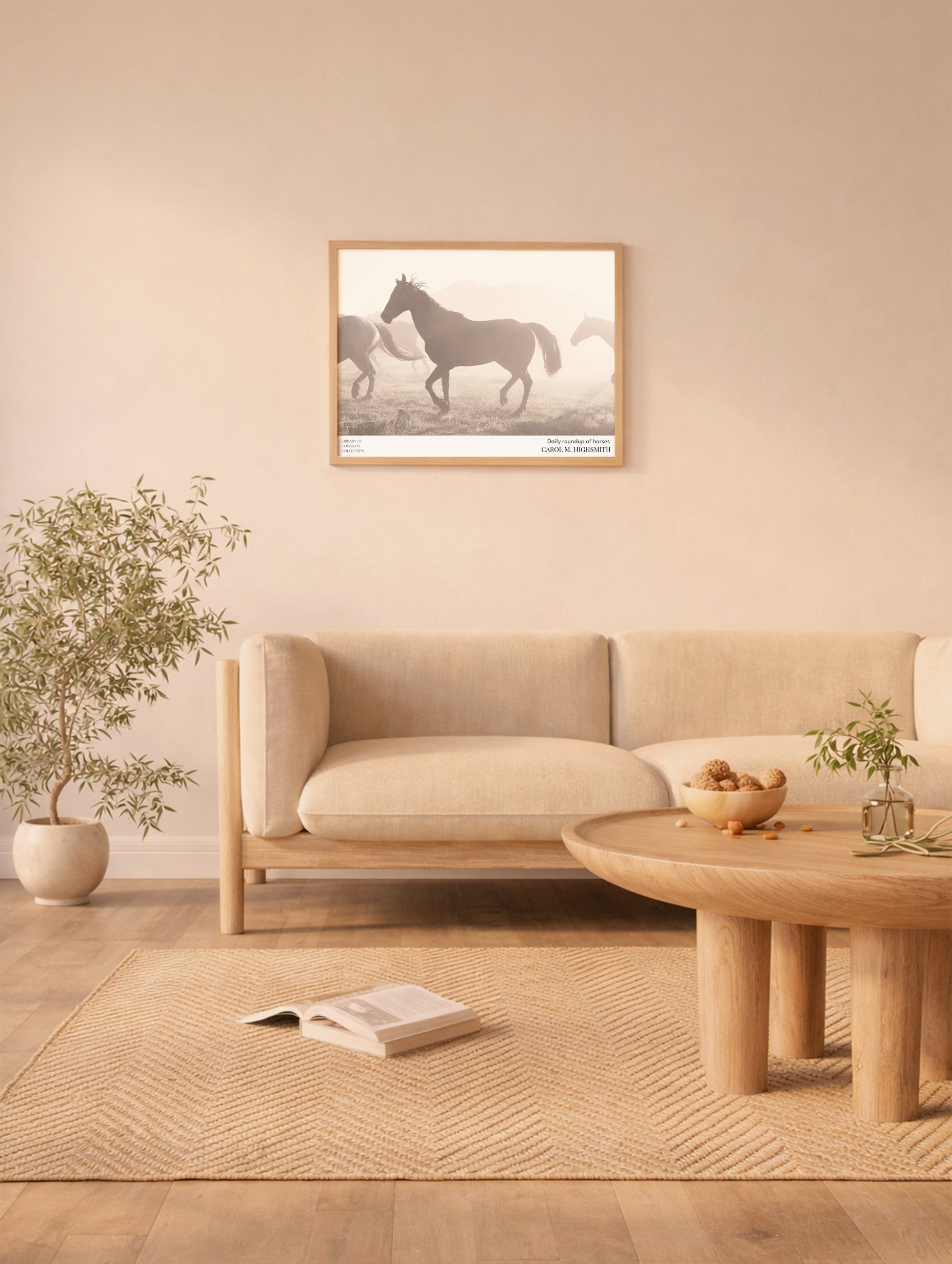 Daily Roundup of Horses Carol M. Highsmith Poster