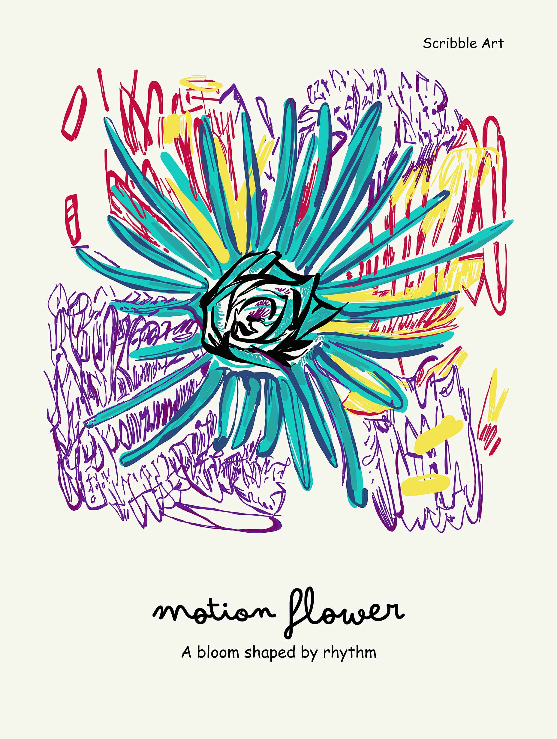 Motion Flower Poster