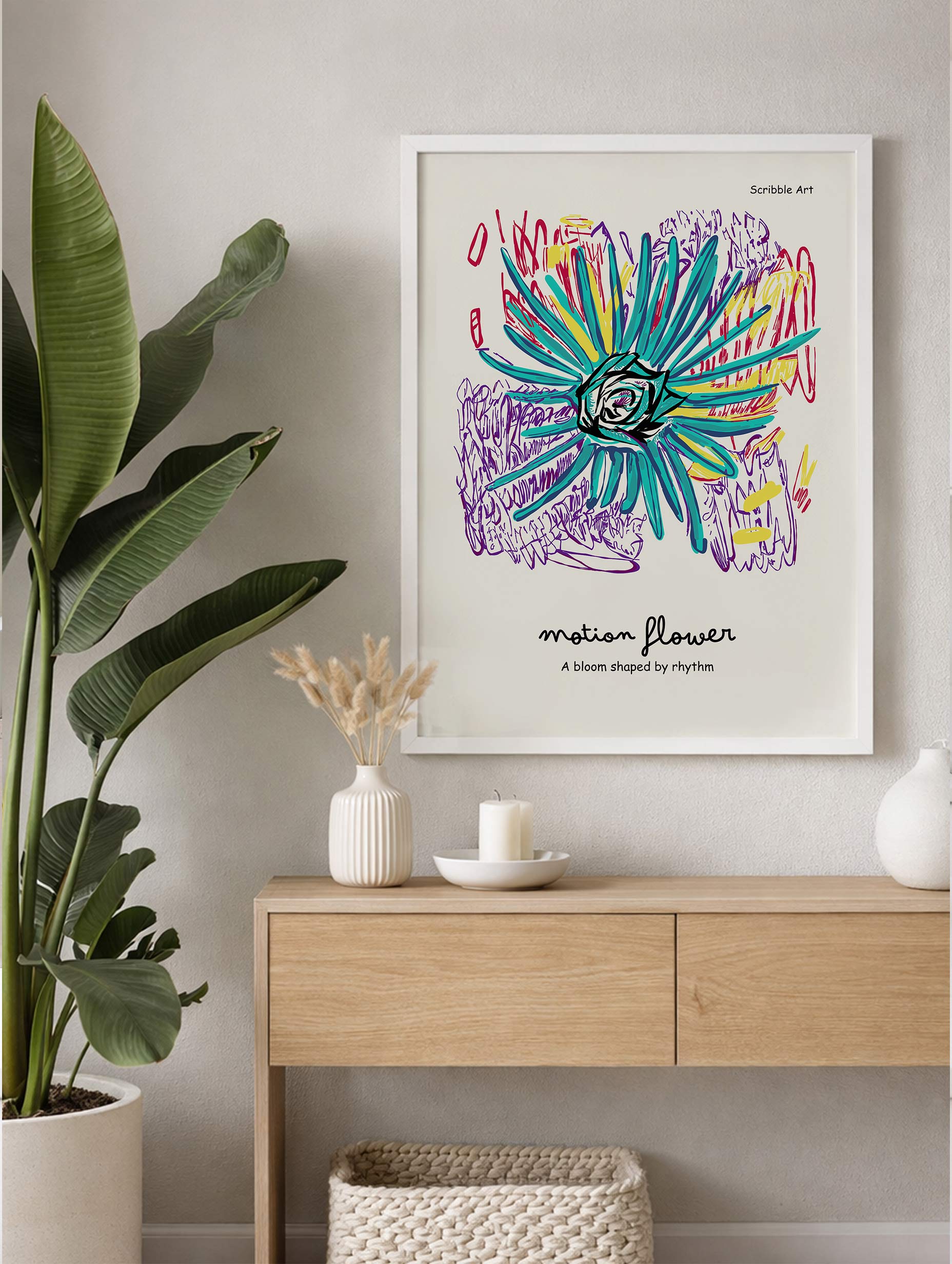 Motion Flower Poster