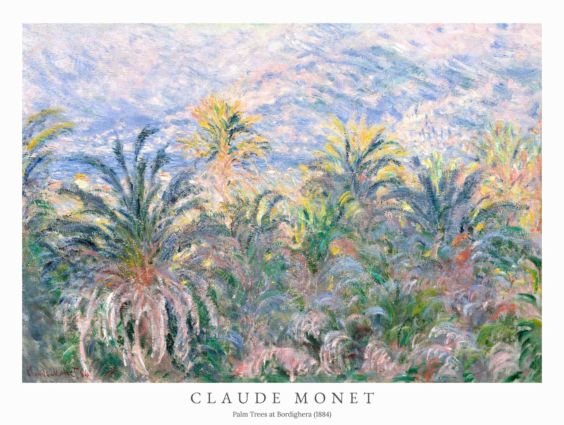 Palm Trees at Bordighera - Claude Monet
