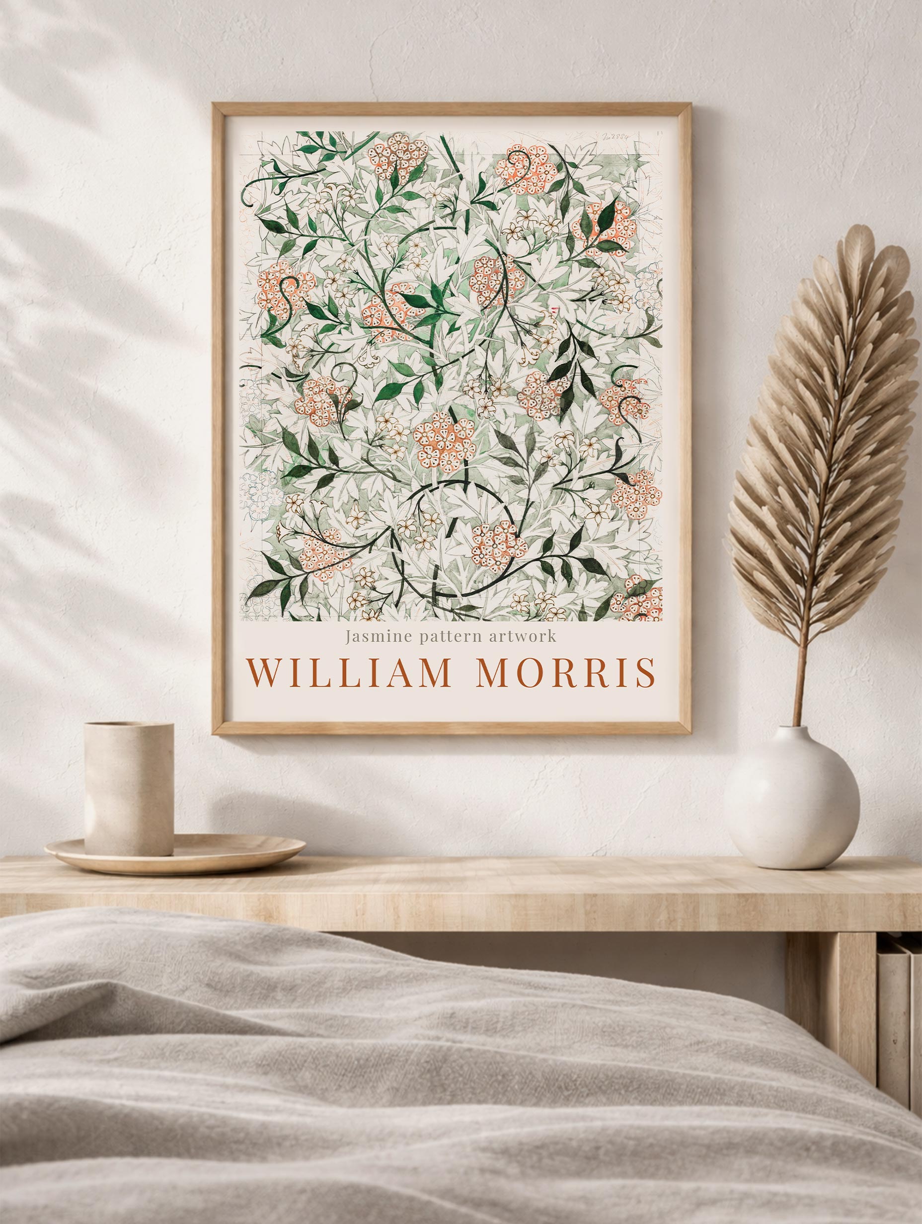 Jasmine William Morris Art Print No 1 Mockup