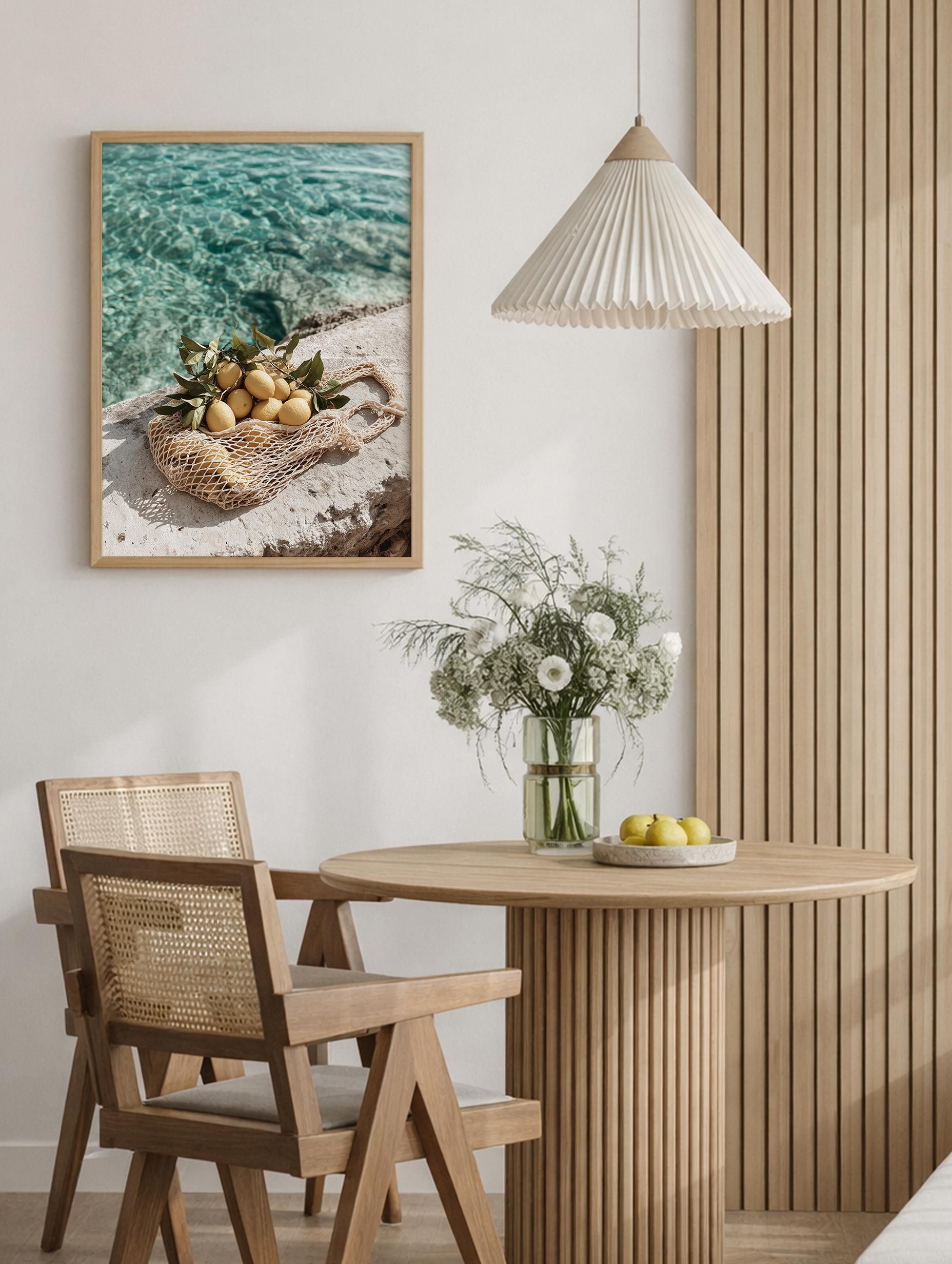 Sitroner i nettpose plakat