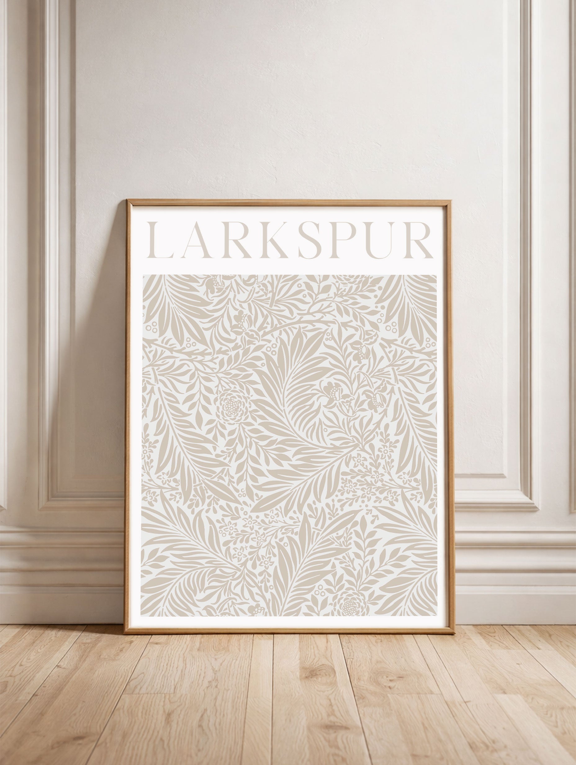 Larkspur William Morris Art Print Mockup