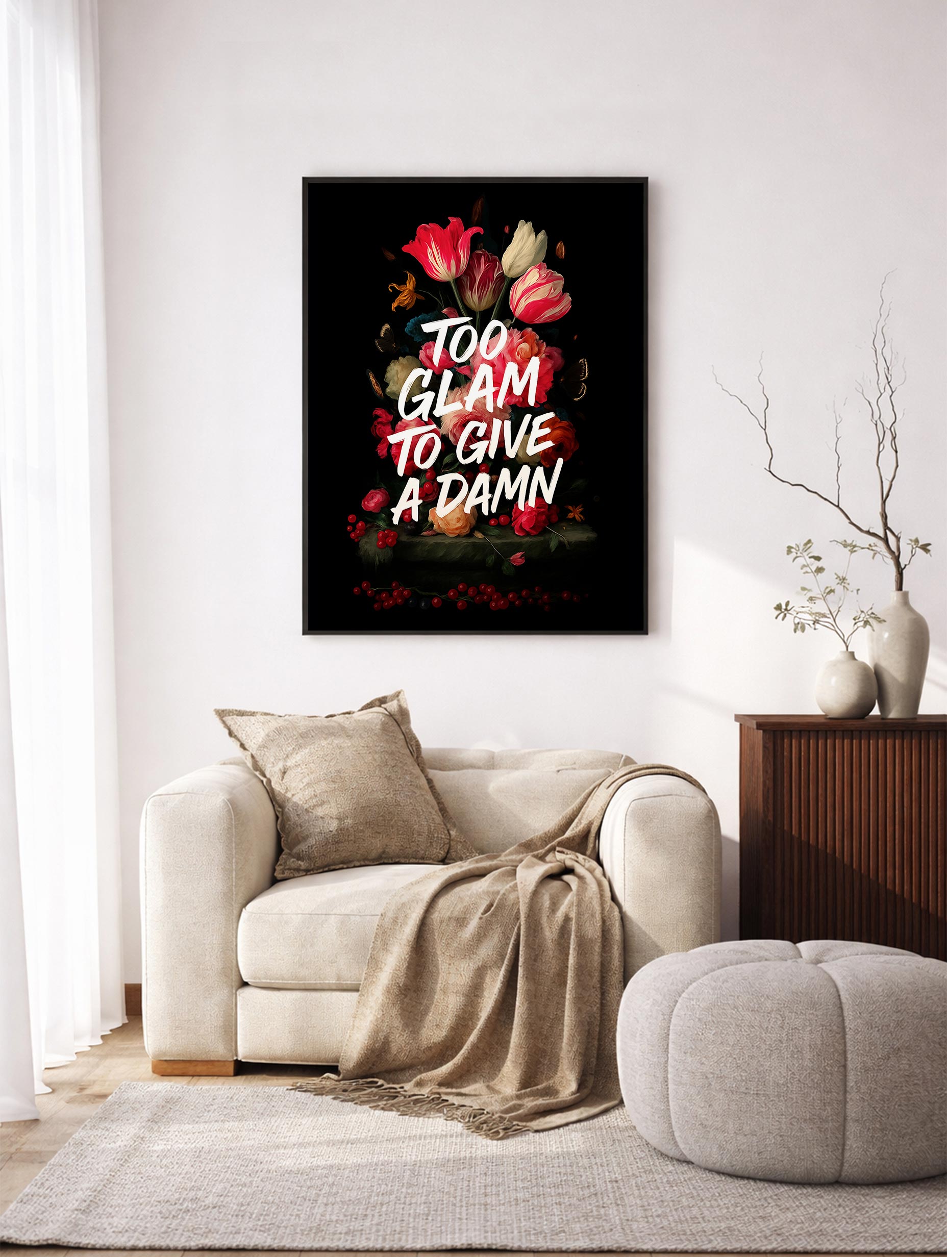 For glam til å bry seg-plakat