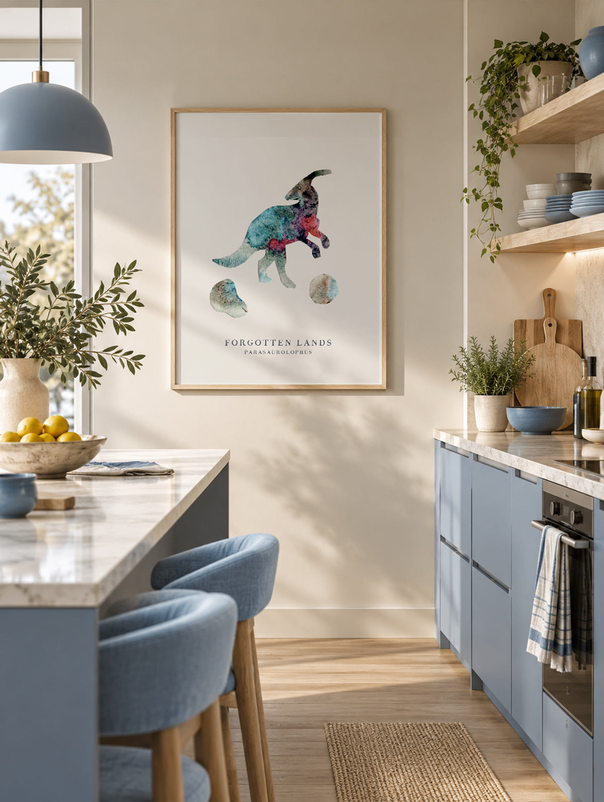 Santorini-plakat Arkitekturplakat