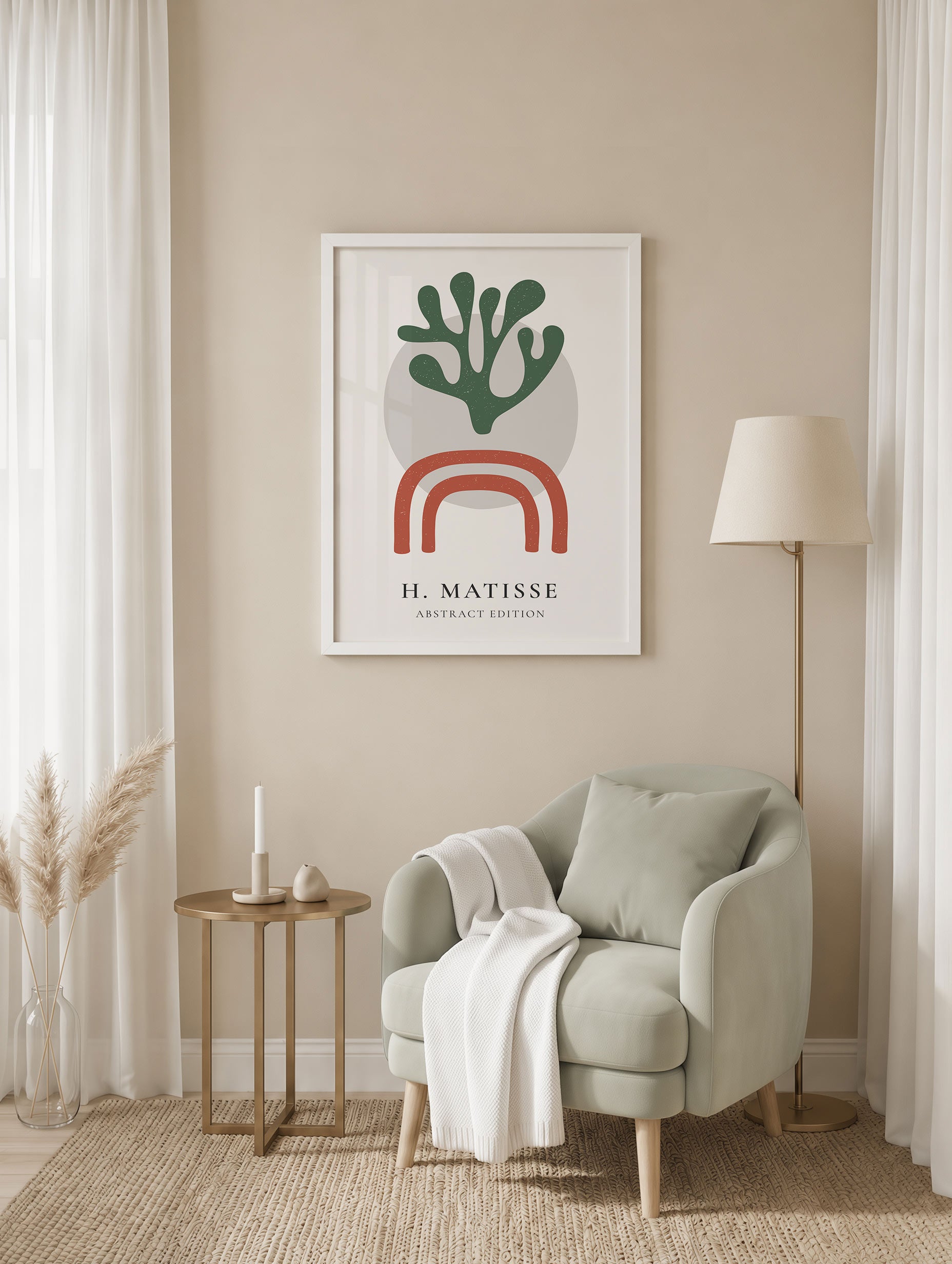 Santorini-plakat Arkitekturplakat