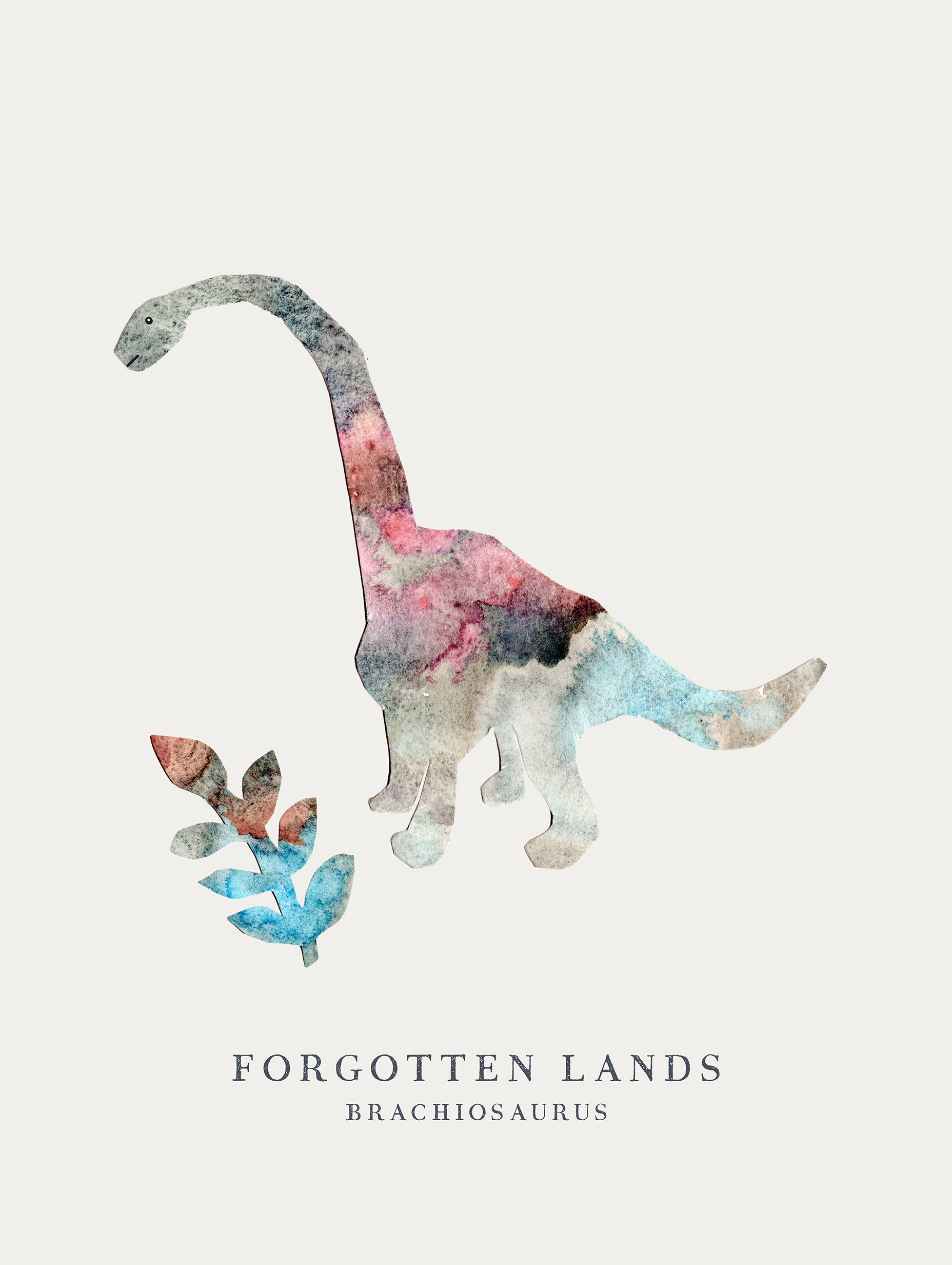 Alexendra Weise - Forgotten Lands Brachiosaurus Poster