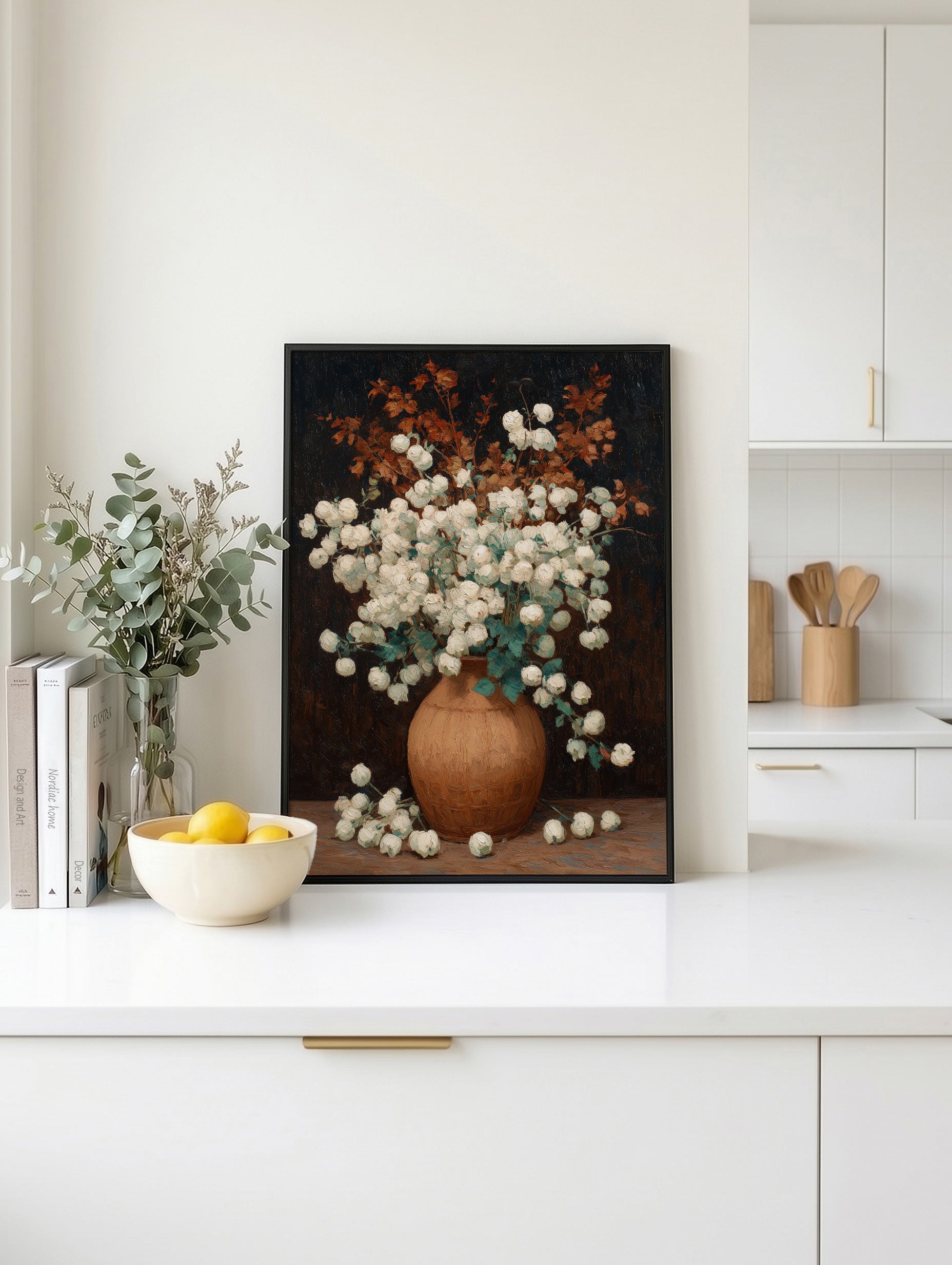 Vintage Blomstervase-plakat