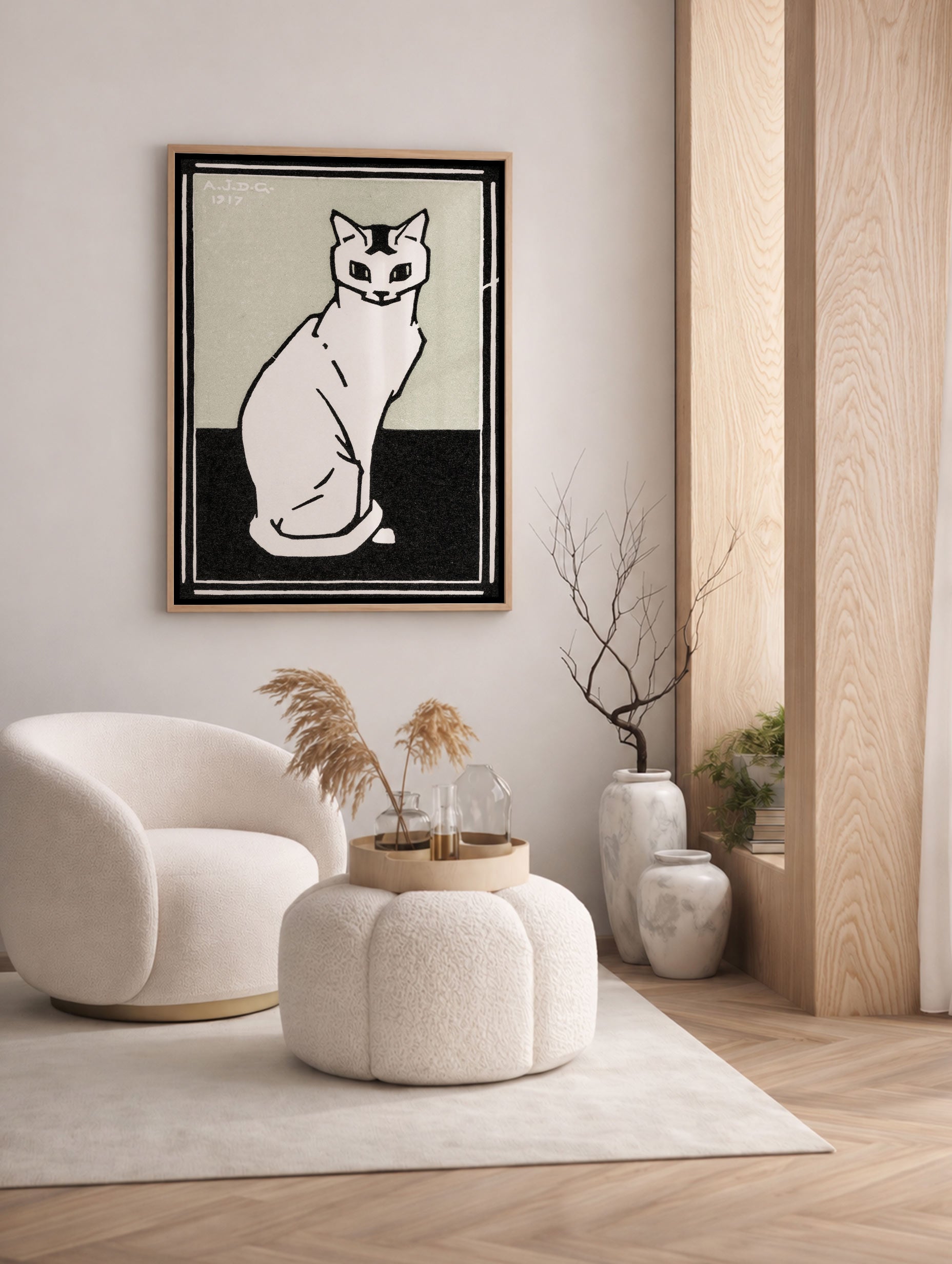 Sittende katt – Julie de Graag