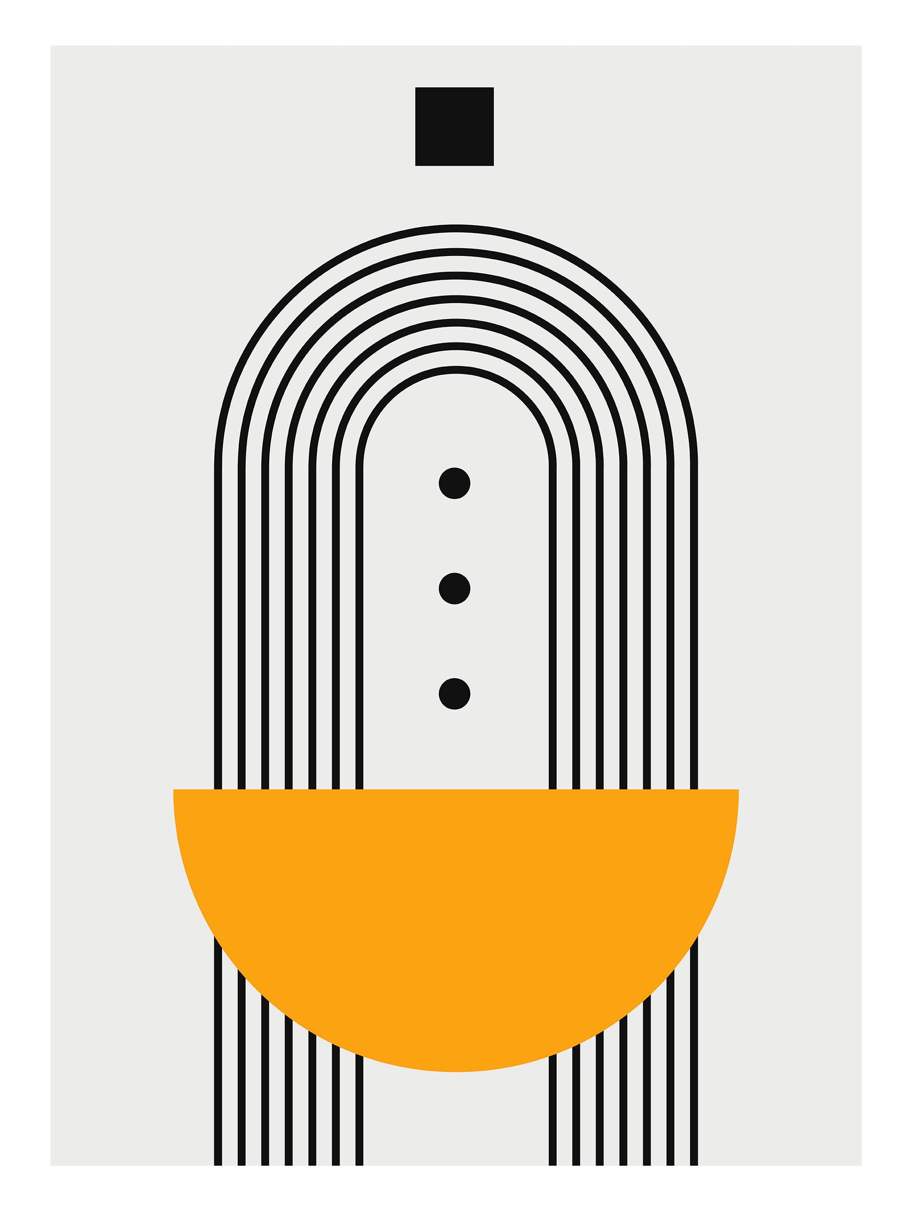 Santorini-plakat Arkitekturplakat