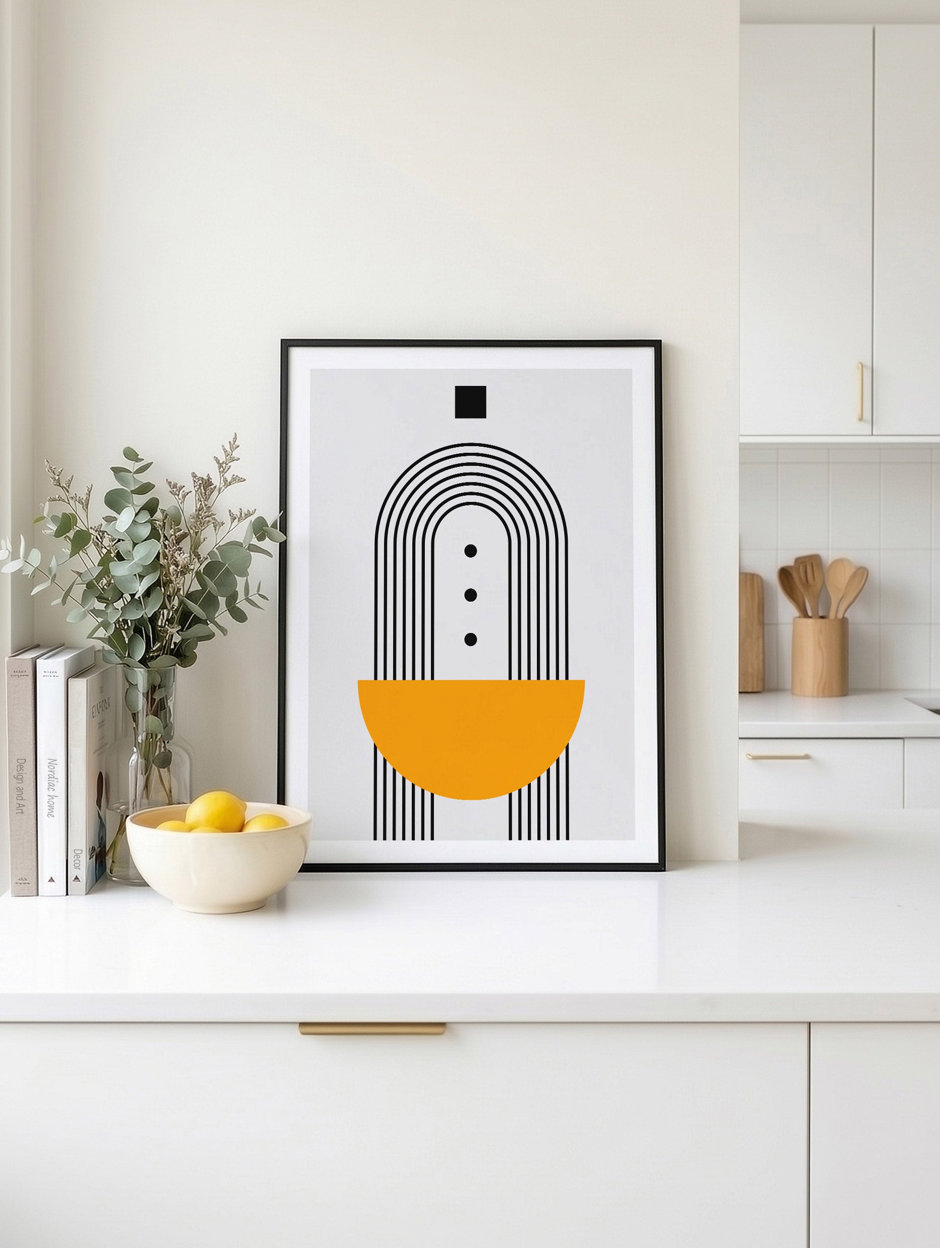 Santorini-plakat Arkitekturplakat