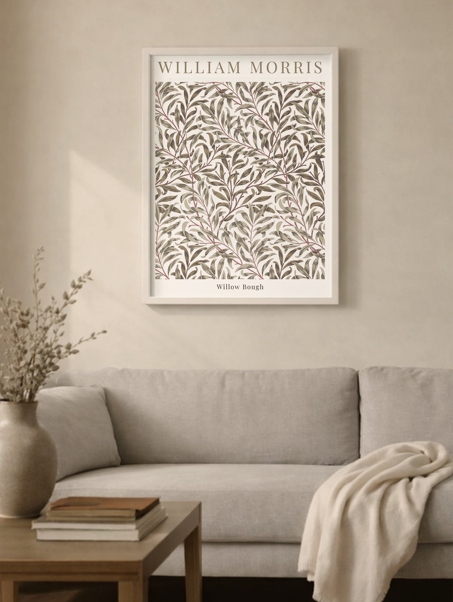 Willow Bough William Morris Art Print No 1 Mockup