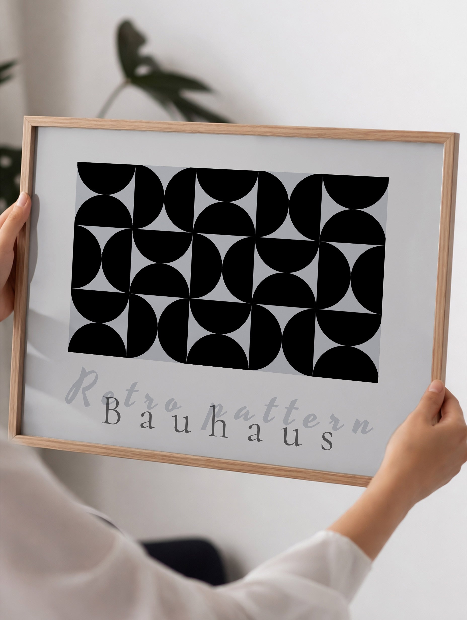 Bauhaus Geometrisk Mønster Plakat