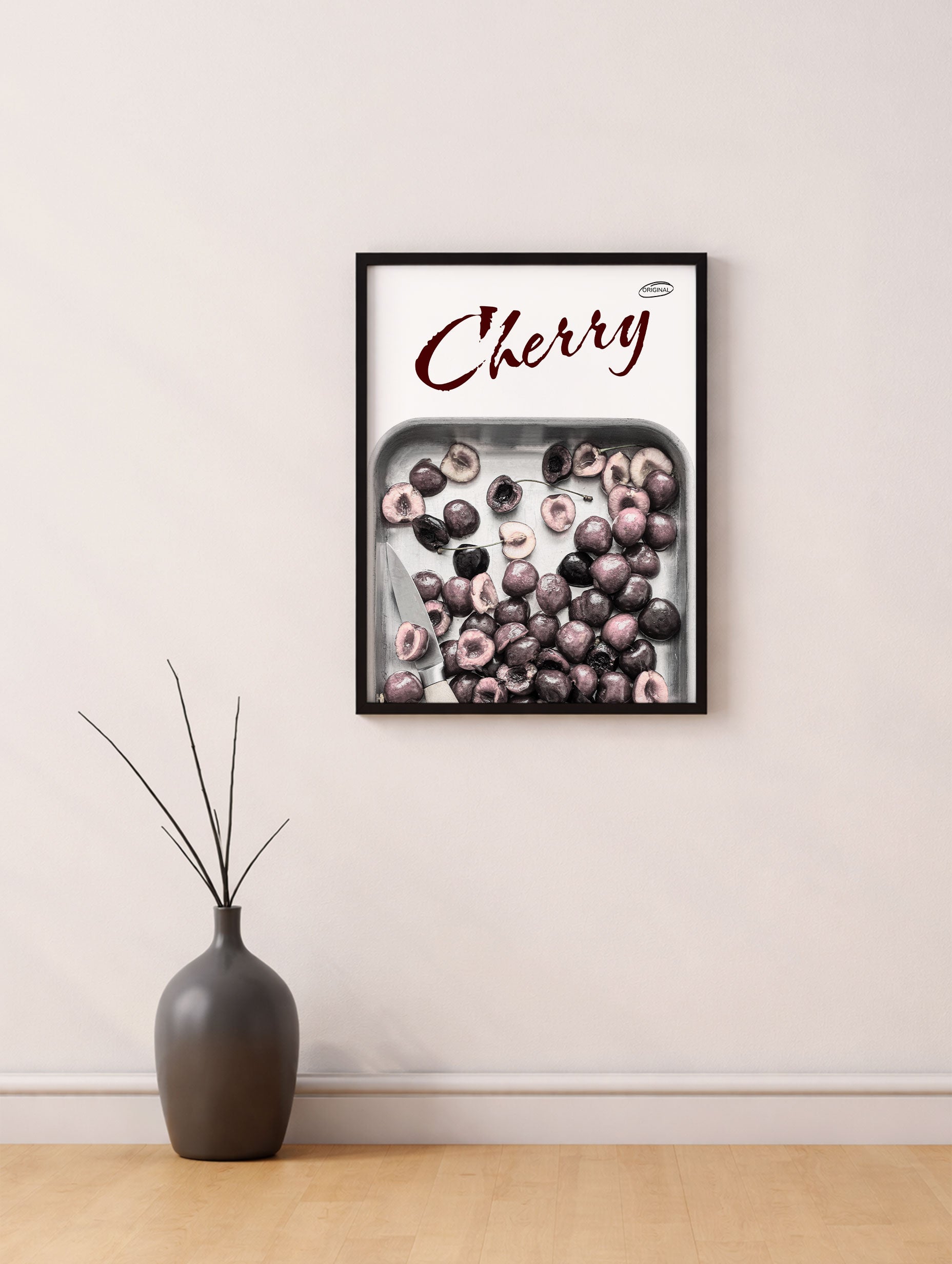 Cherry Still Life Fruit Artwork Mockup