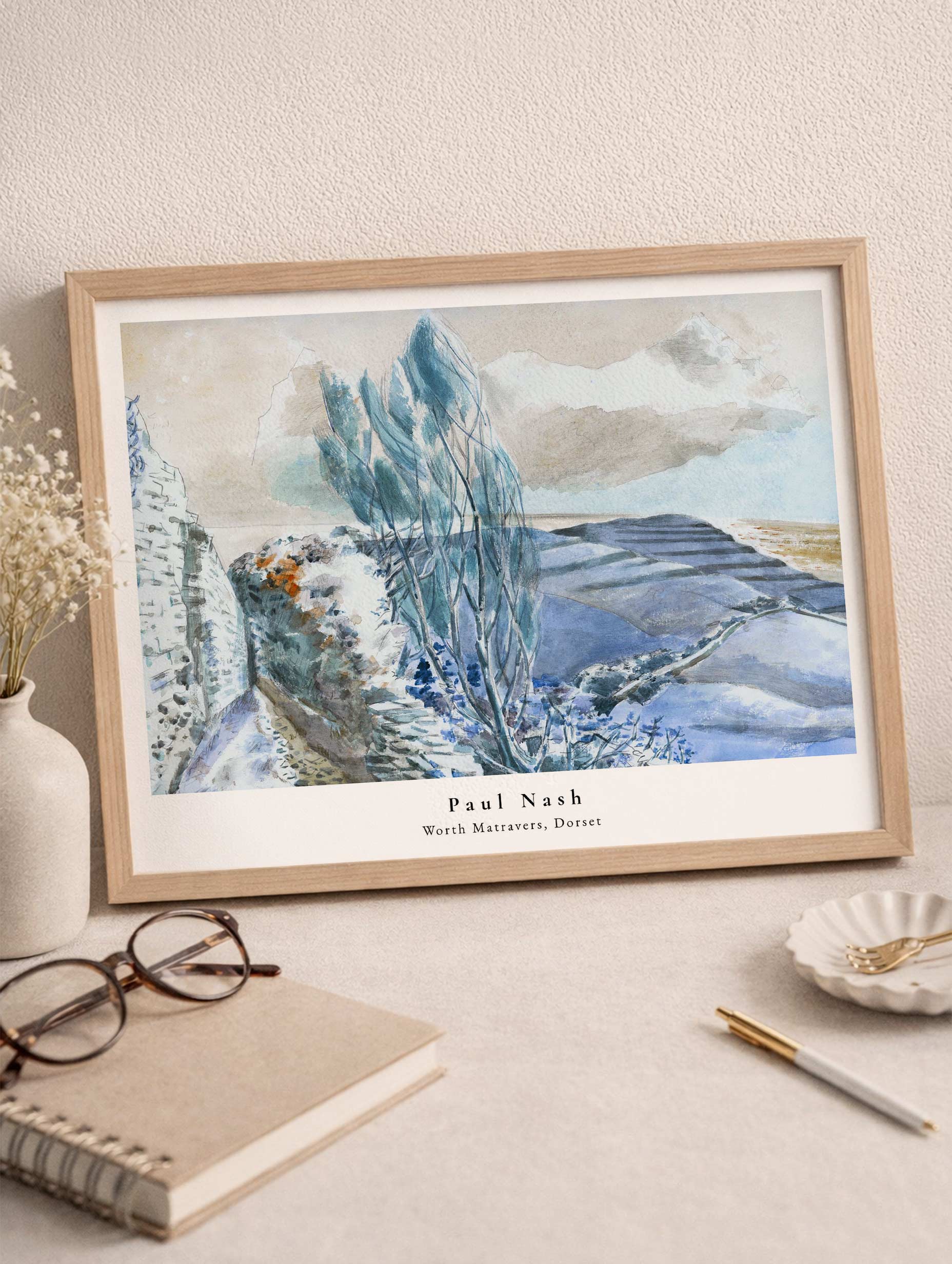 Worth Matravers, Dorset - Paul Nash Art Print Mockups