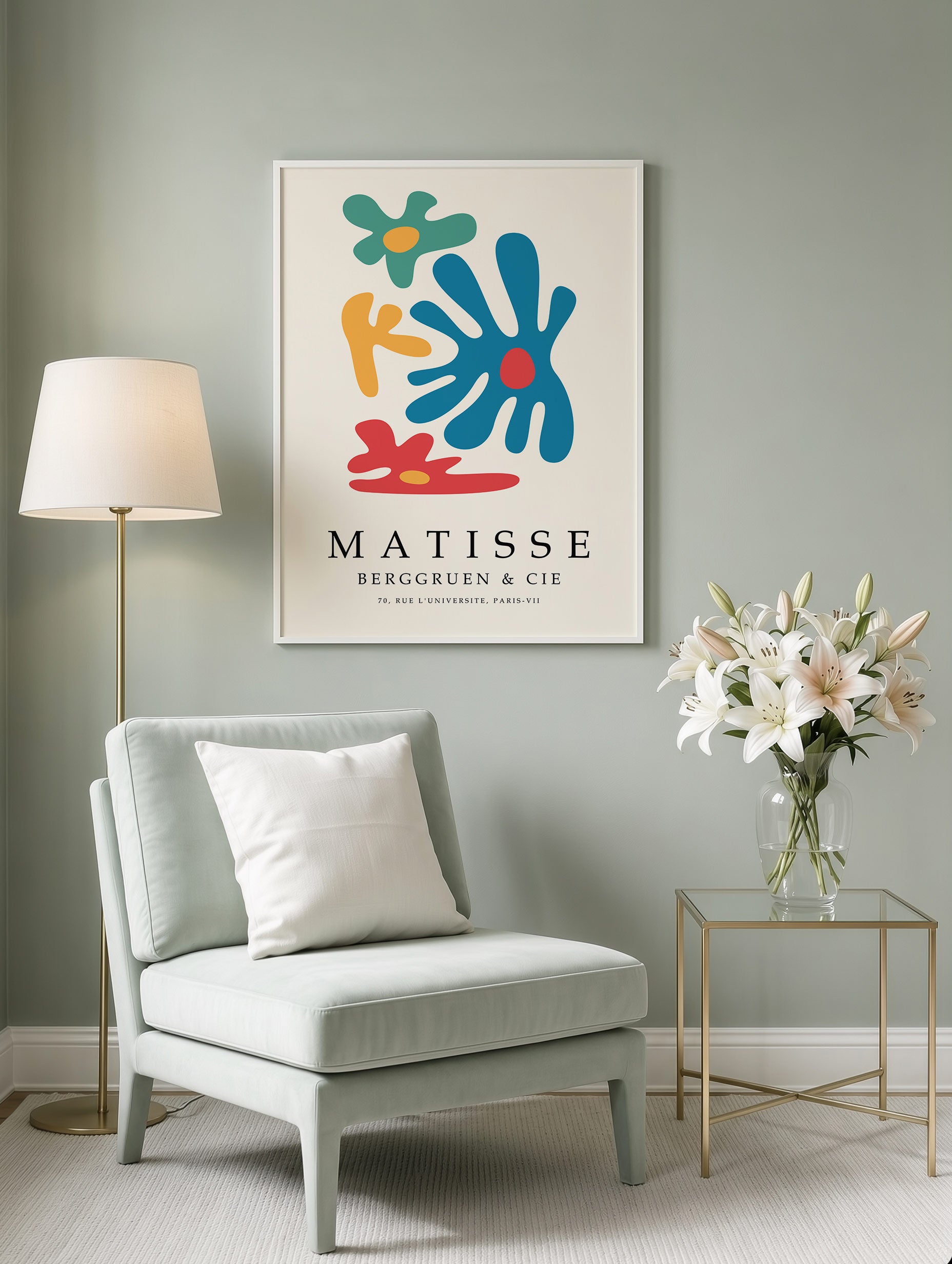 Santorini-plakat Arkitekturplakat
