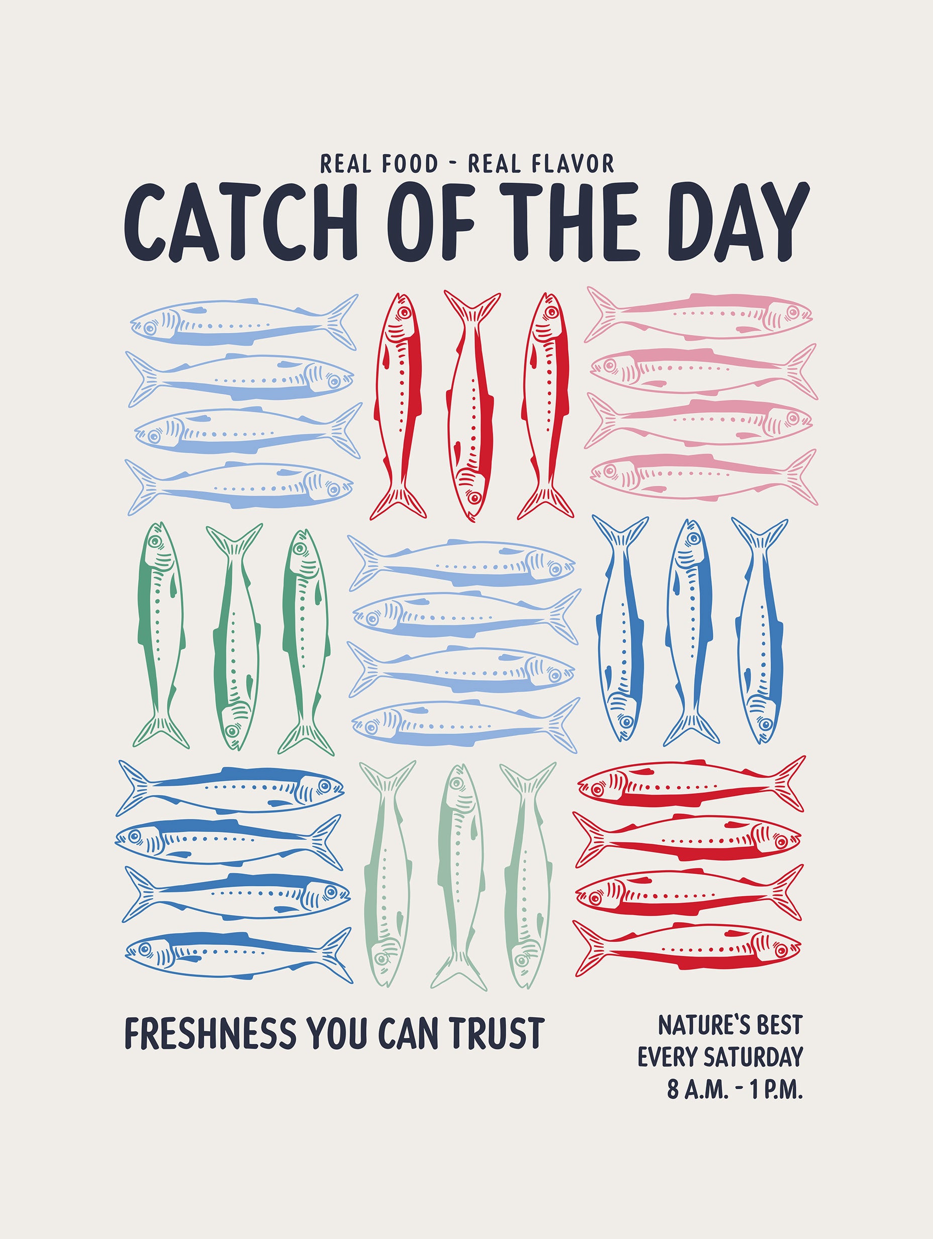 Alexendra Weise - Farmers Market Sardines Poster