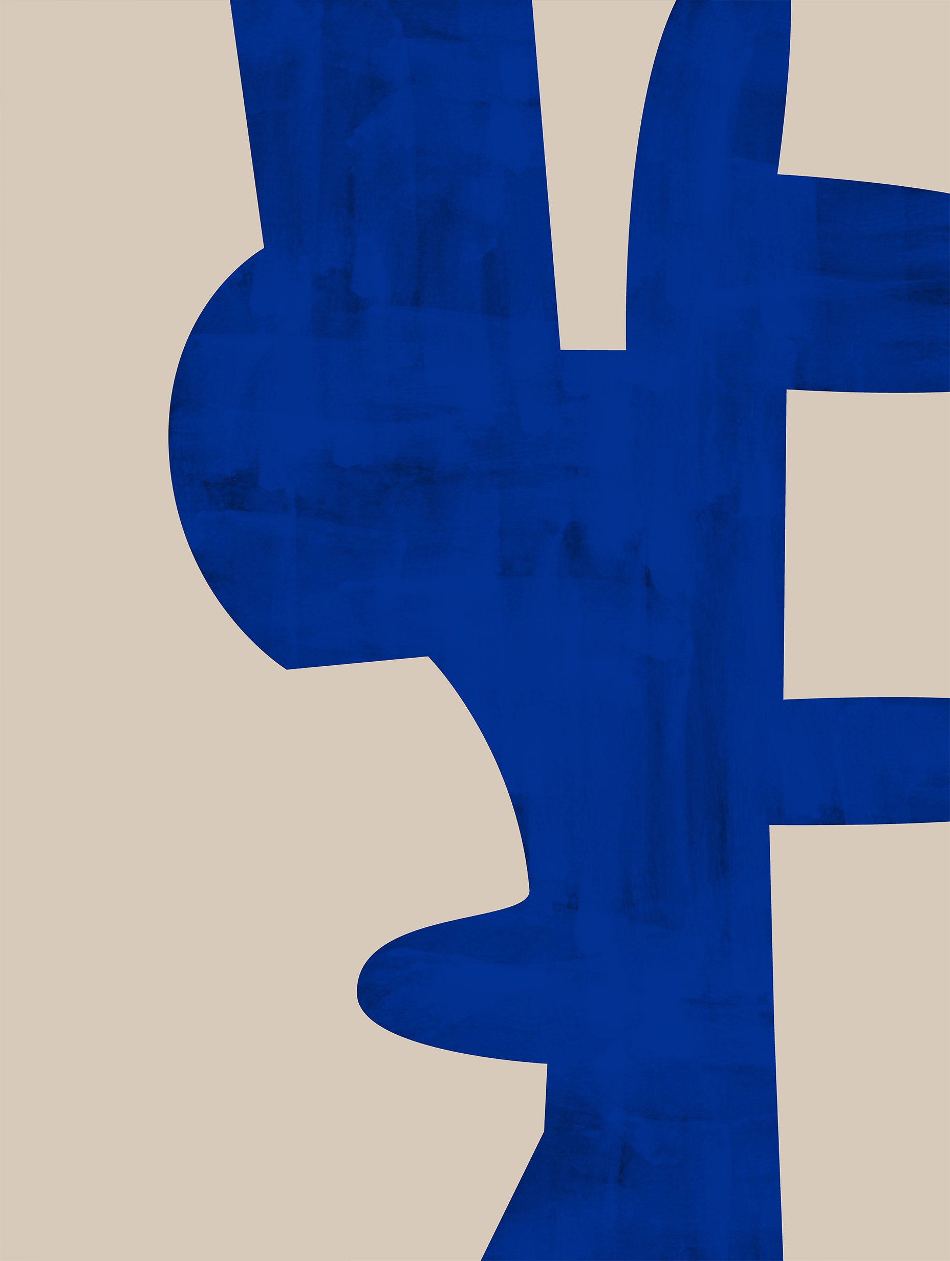 Elena Ristova - Indigo Shapes or Shadows of Blue Poster