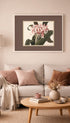 Crinum Augustum Flower Art Print Mockup