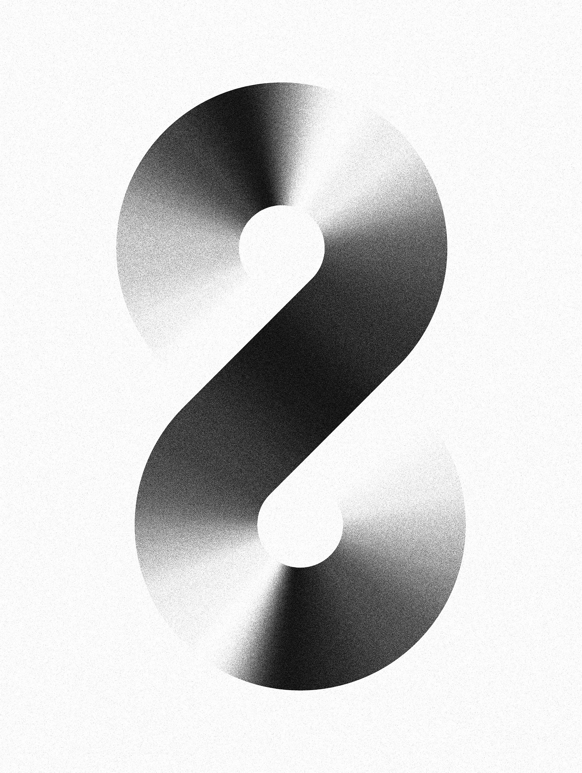 Infinity Symbol Black and White Poster No 1