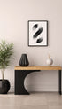 Infinity Symbol Black and White Poster No 1 Mockup