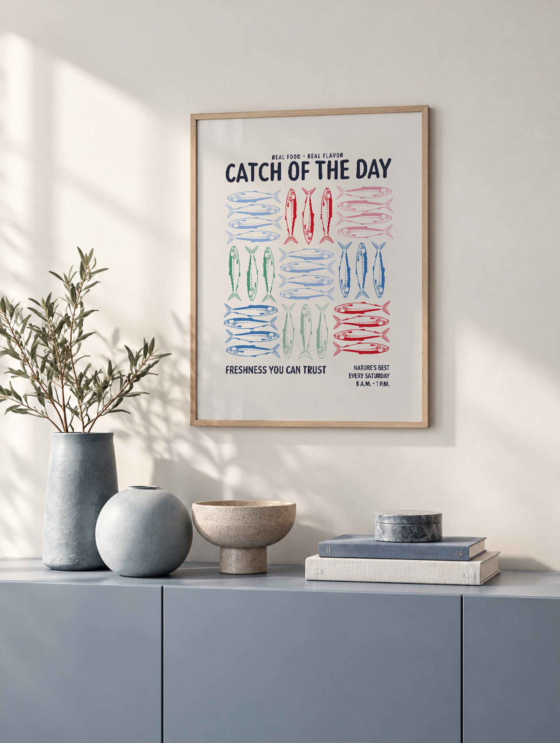 Alexendra Weise - Farmers Market Sardines Poster