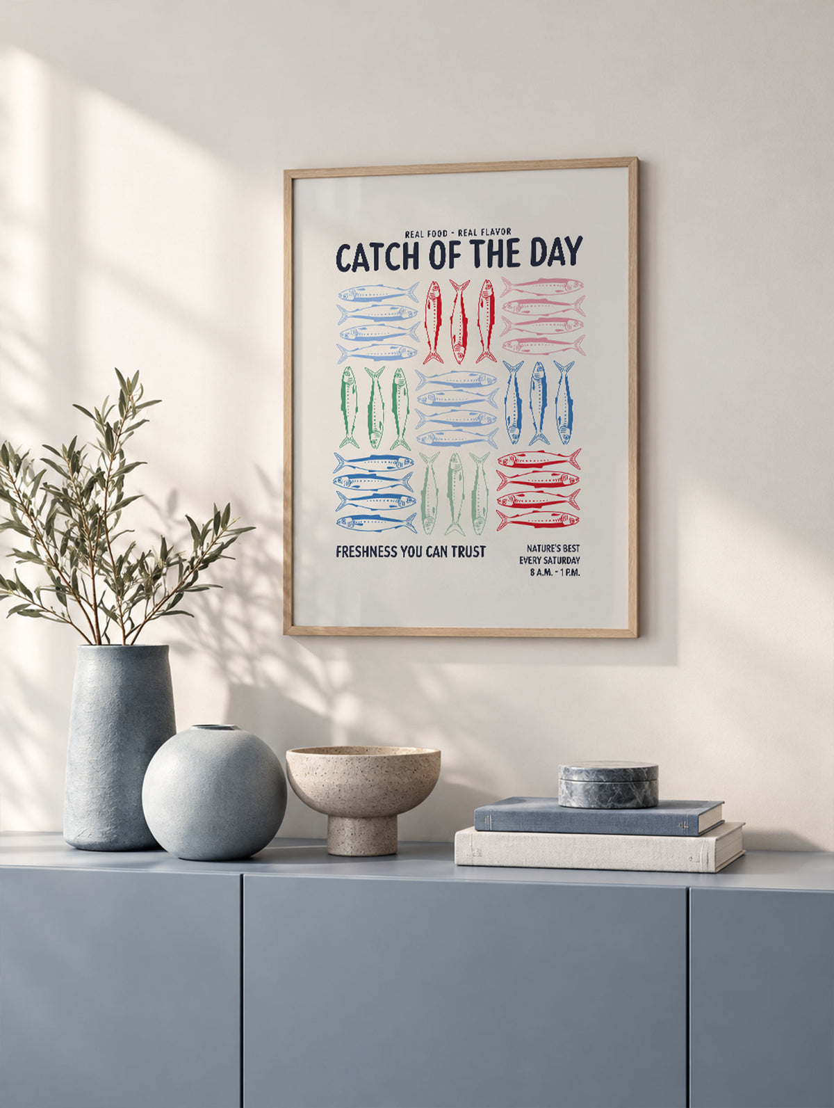 Alexendra Weise - Farmers Market Sardines Poster