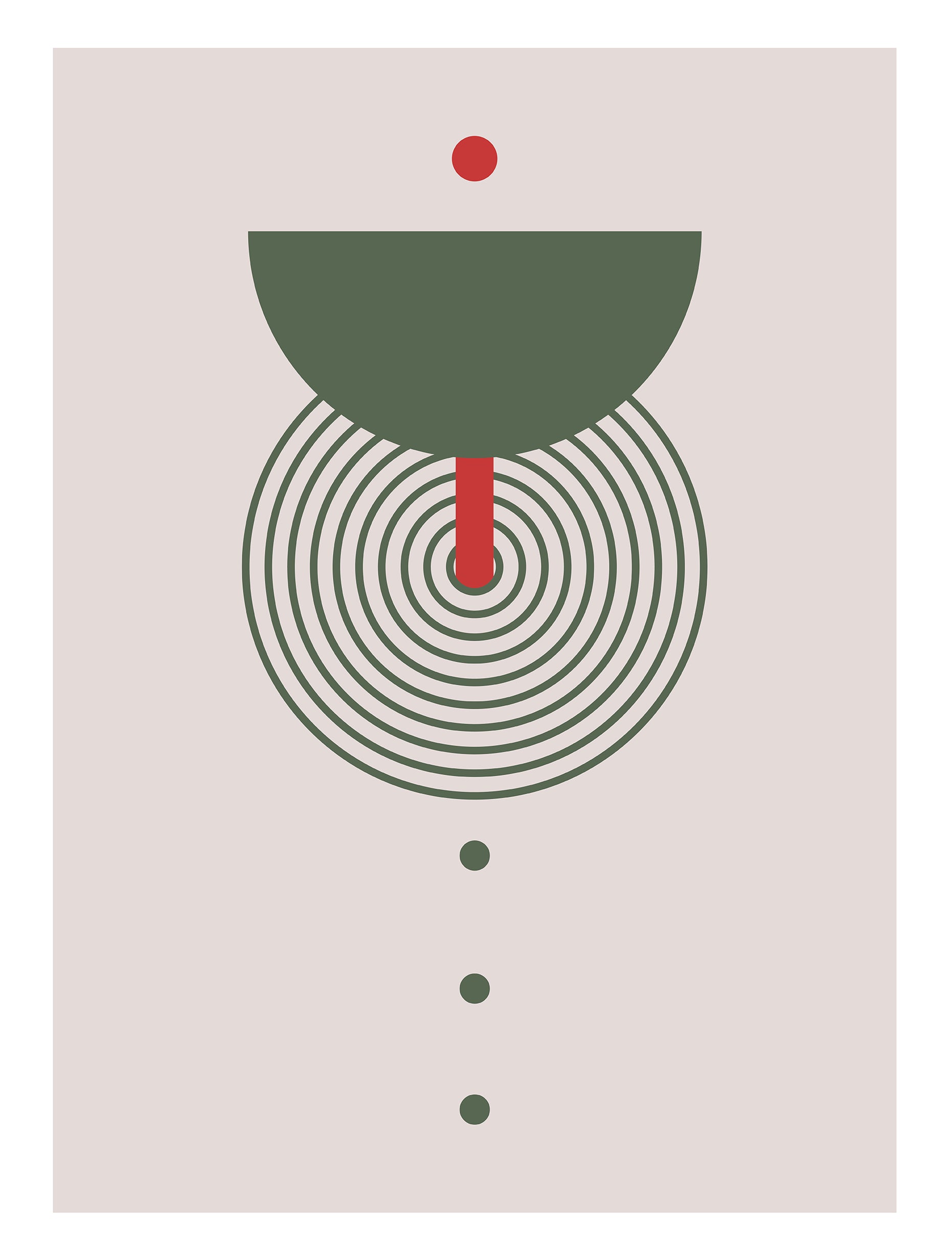 Santorini-plakat Arkitekturplakat